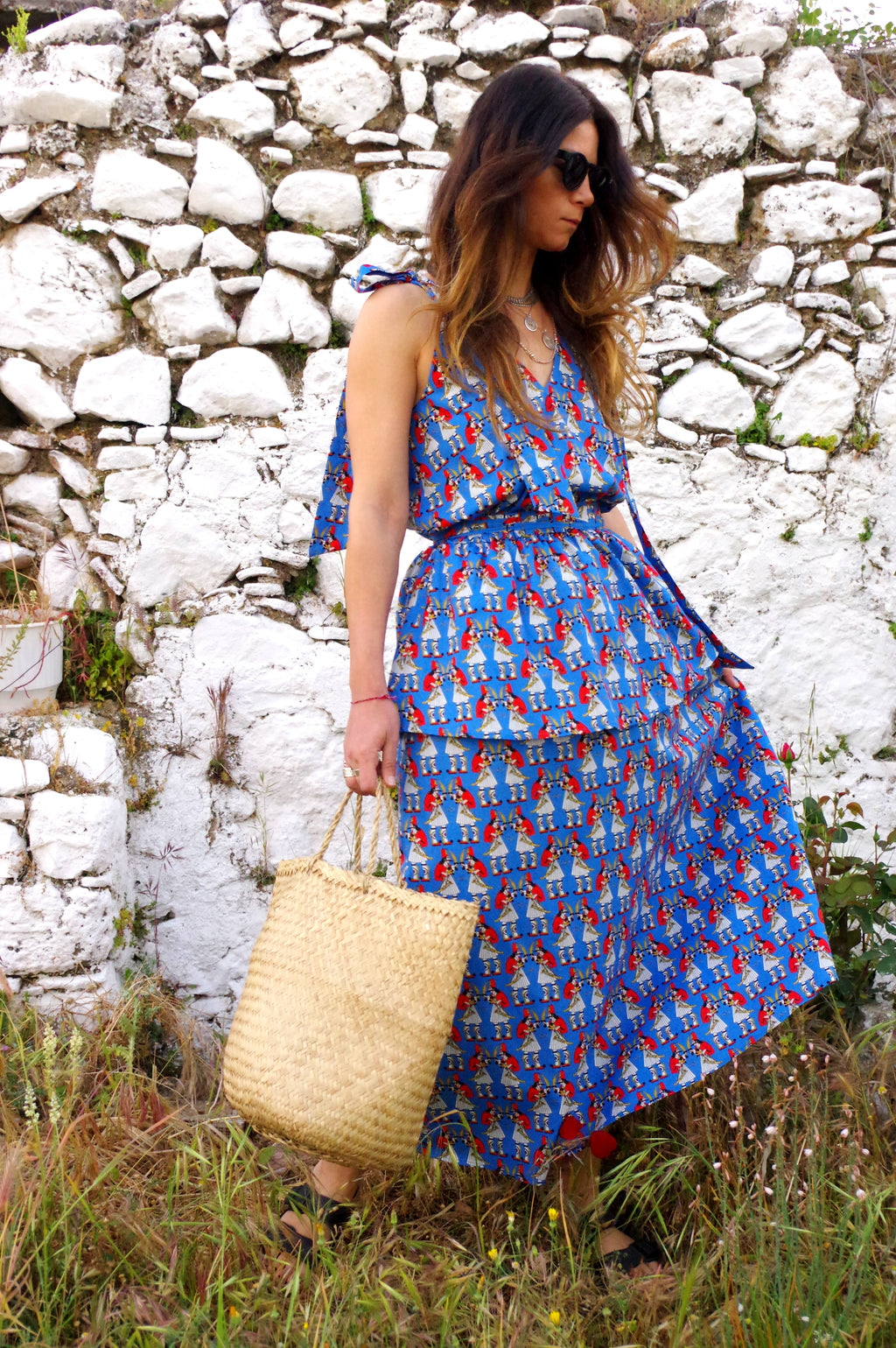 GIATAGANI Maxi Dress (Karaiskakis Print)
