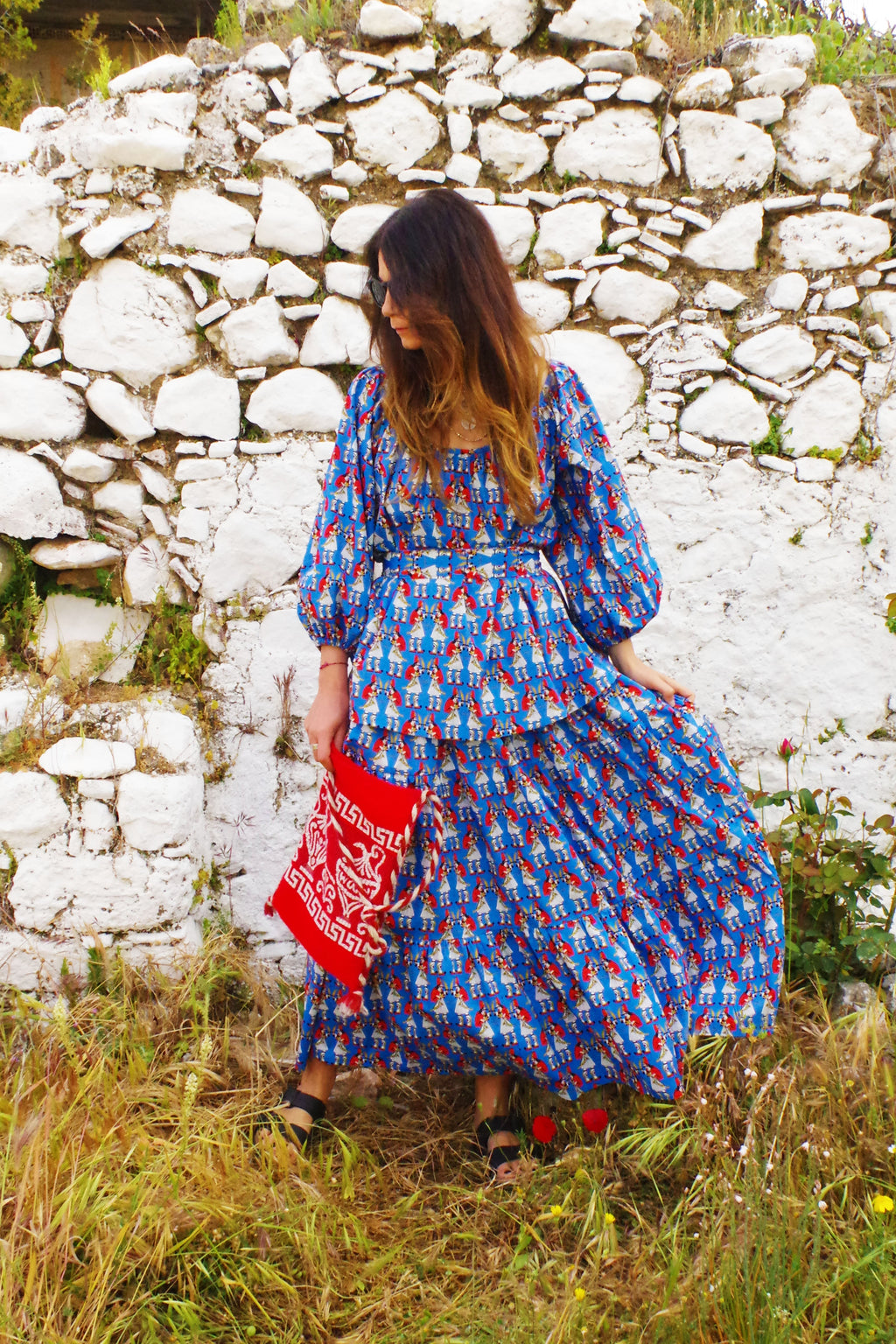KARIOFILI Skirt (Karaiskakis Print)