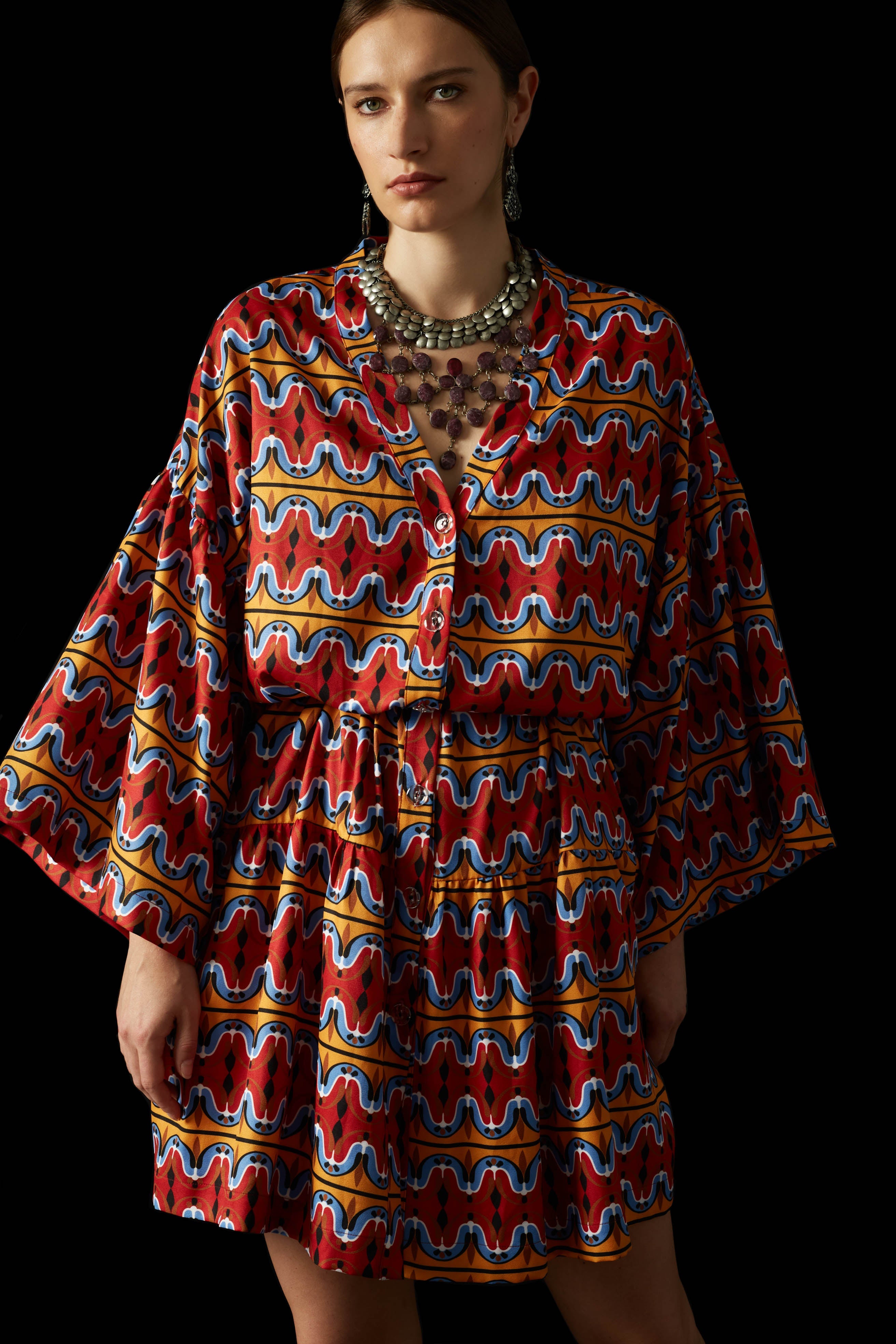 ZOFOROS MINI DRESS (Motiva Red)