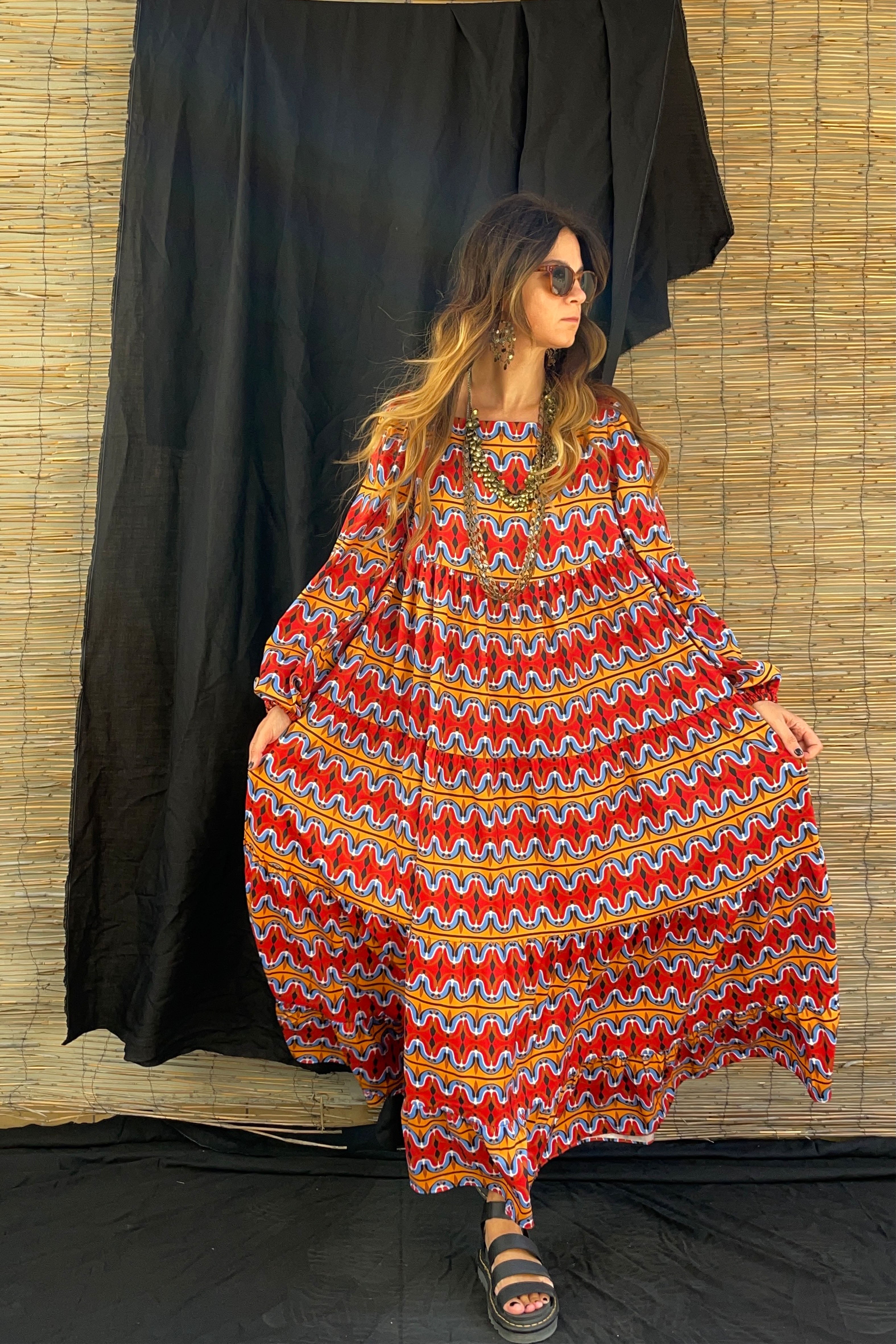 AVAX MAXI DRESS (Motiva Red)