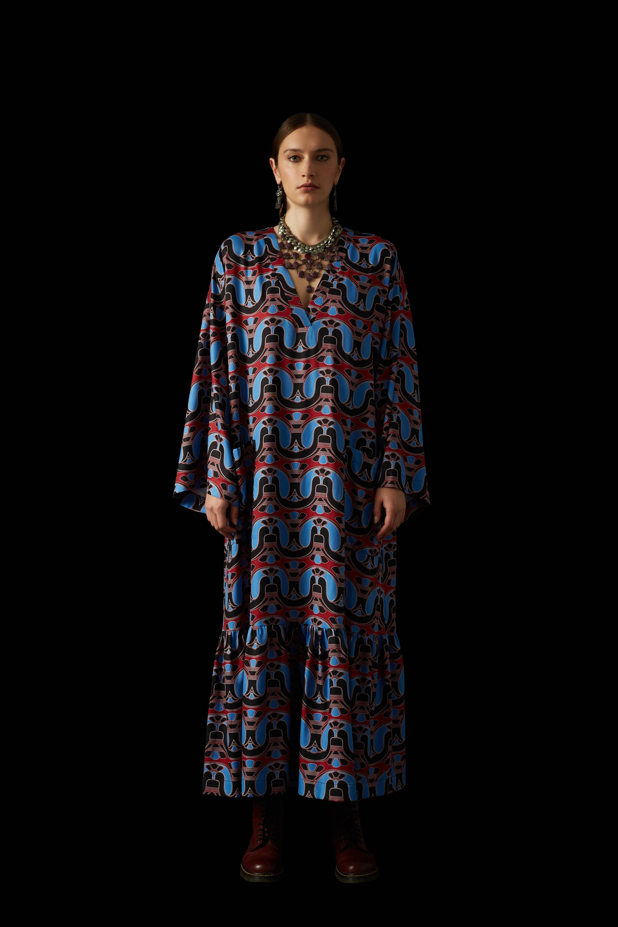 KIONOKRANO MAXI DRESS (Motiva Bordeaux)