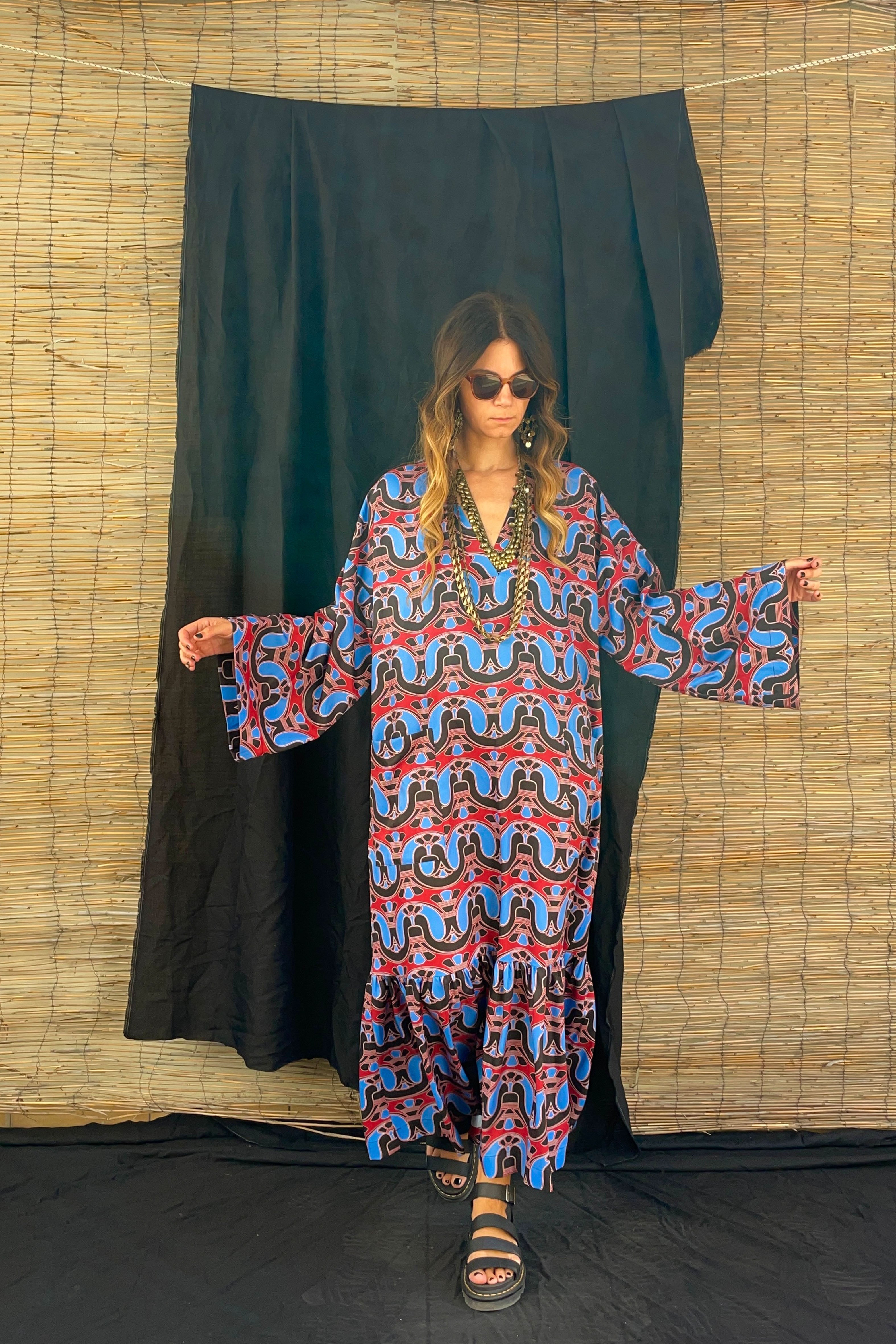 KIONOKRANO MAXI DRESS (Motiva Bordeaux)