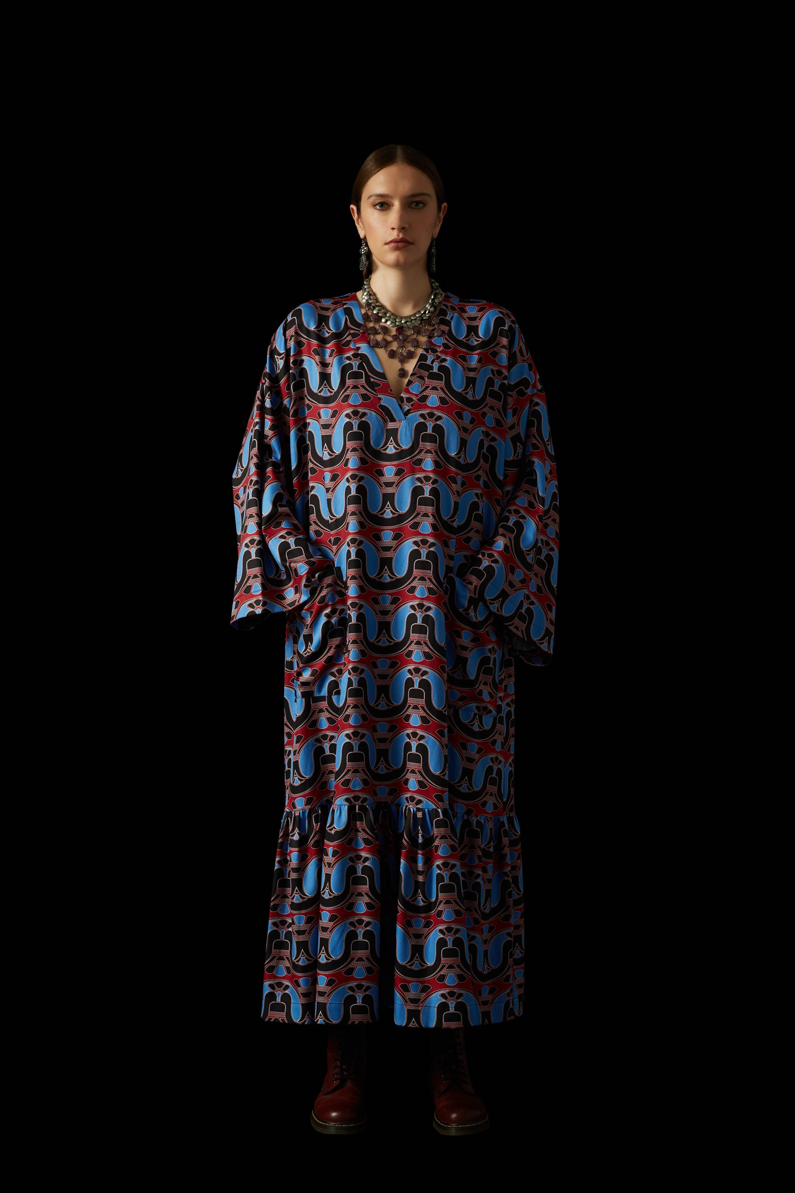 KIONOKRANO MAXI DRESS (Motiva Bordeaux)