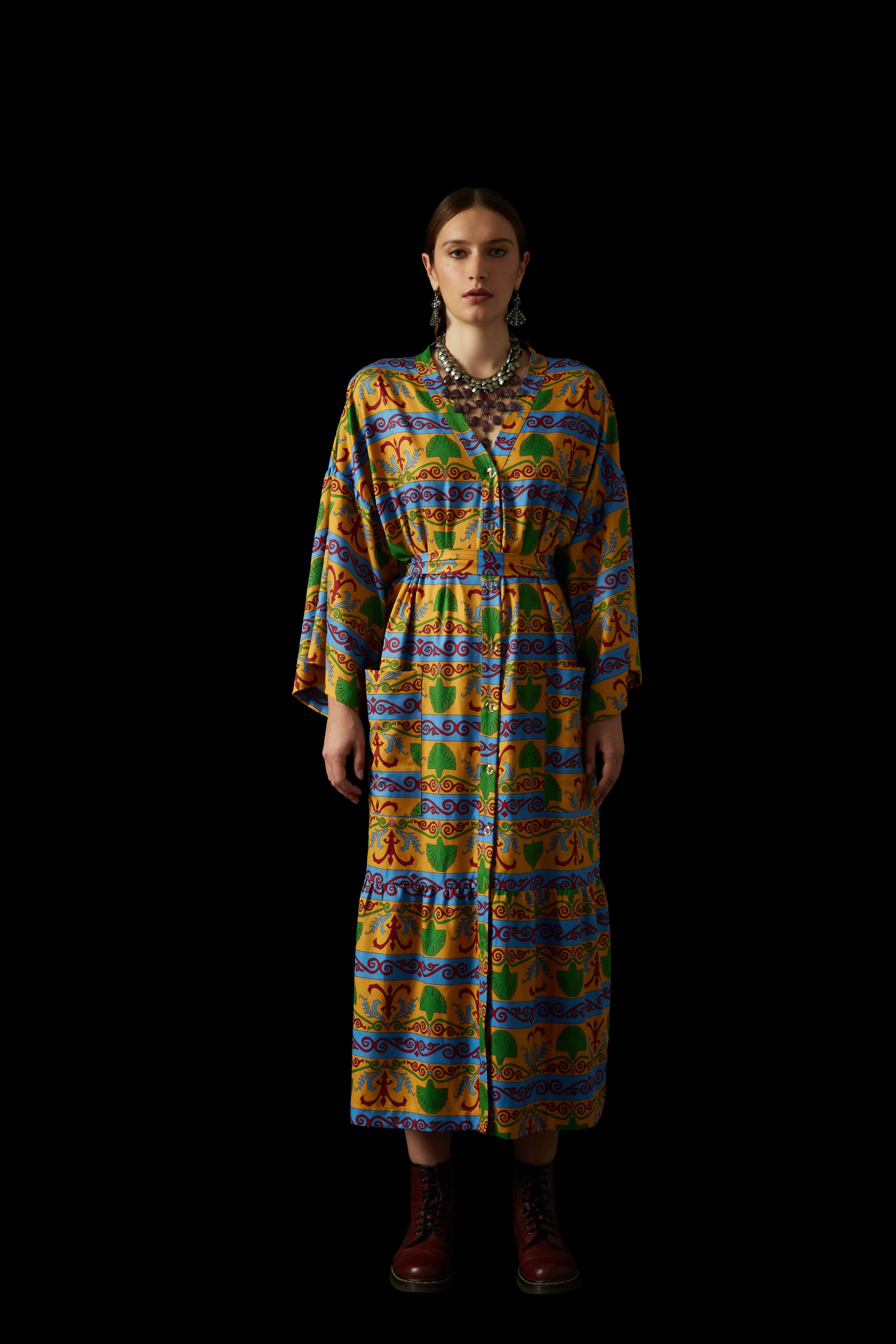 ZOFOROS MAXI DRESS (Akanthus Mustard)