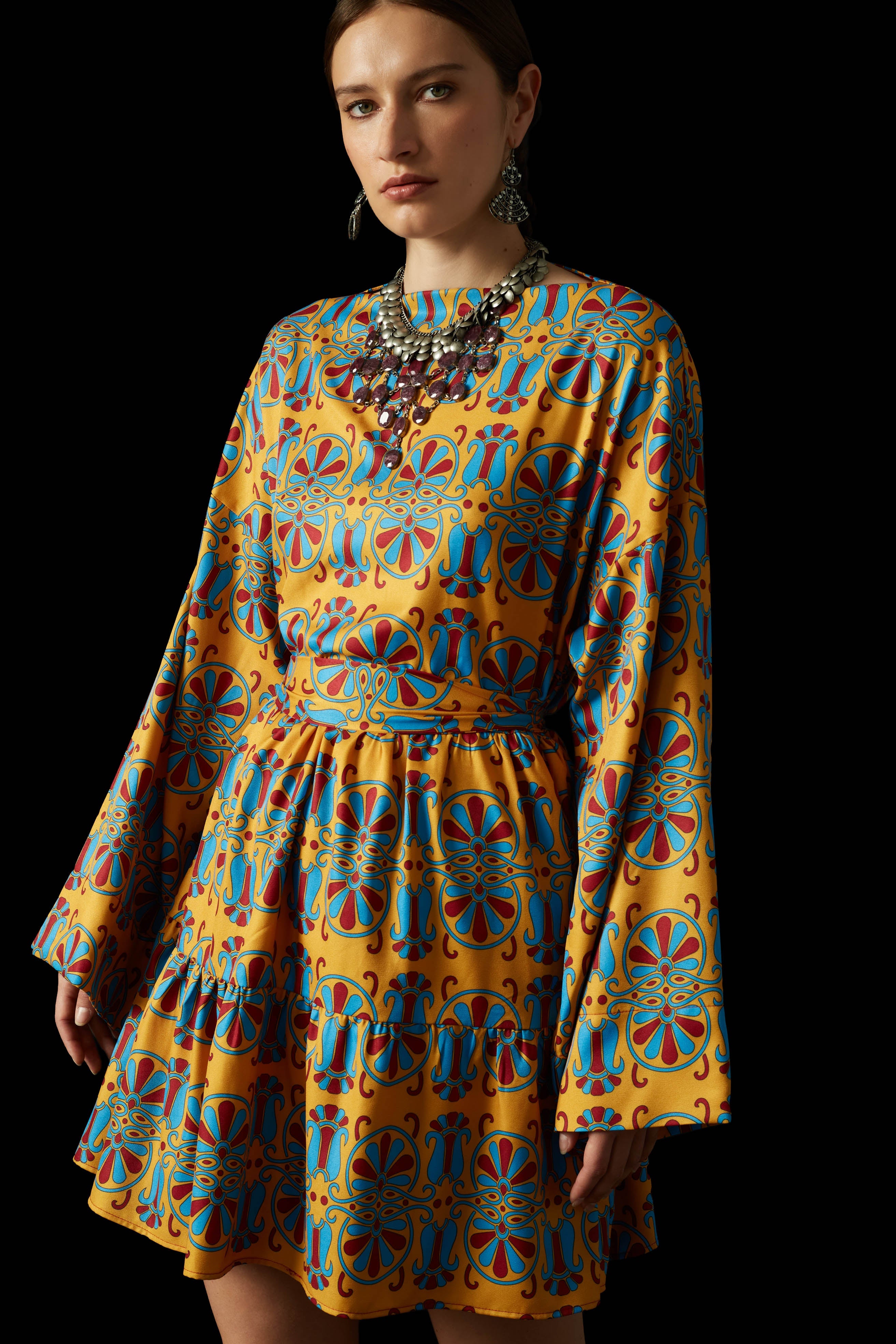 KIONOKRANO MINI DRESS (Anthos Mustard)