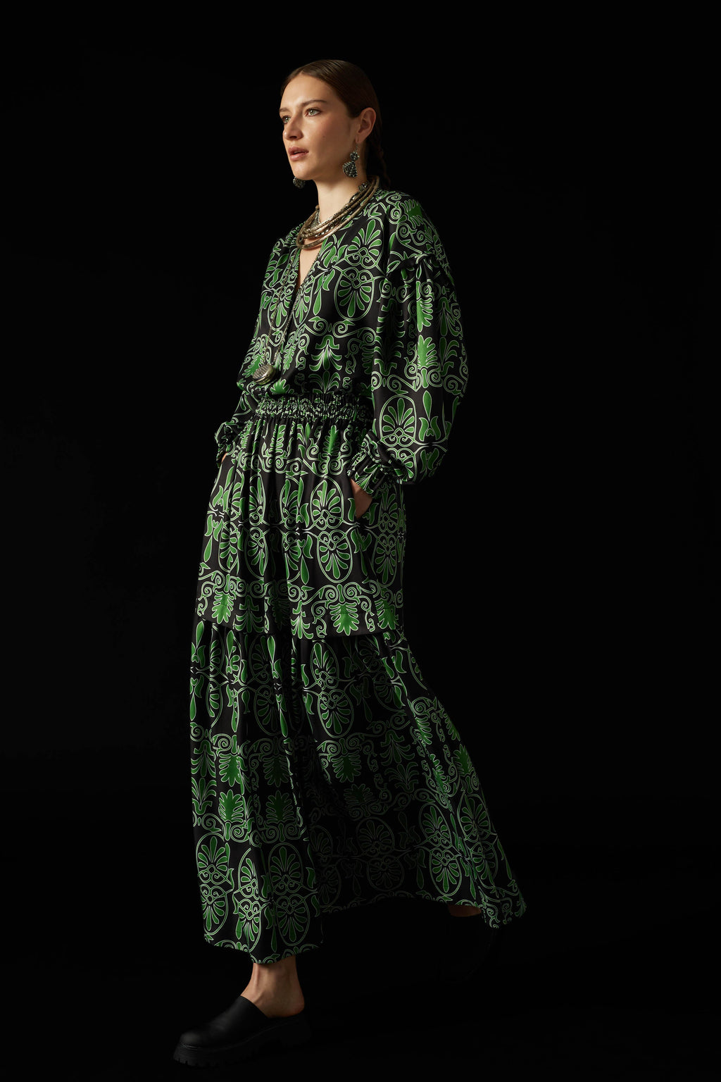 KION SKIRT (Akrokeramon Black+Green)