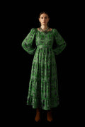 AVAX MAXI DRESS (Akrokeramon Green+Black)