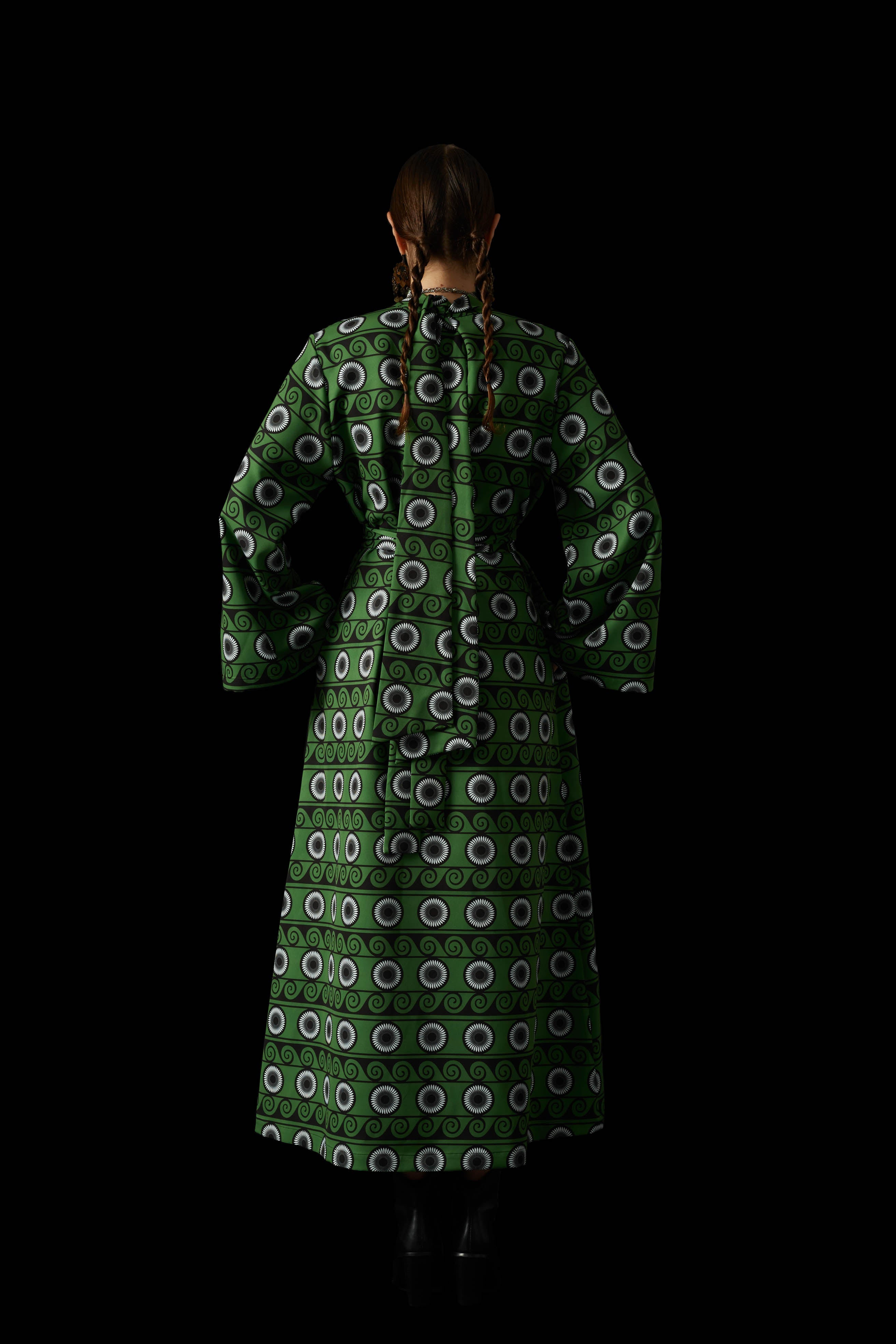 METOPI MAXI DRESS (Waves+Circles)