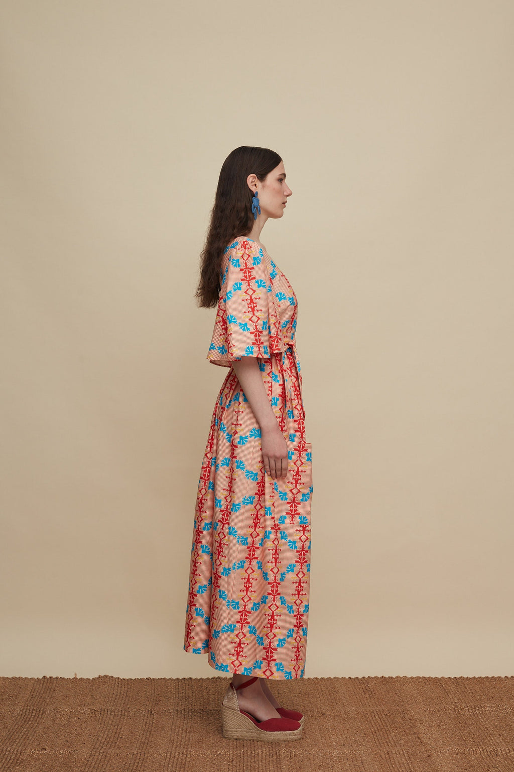 VATOLAKOS MAXI DRESS (KOUSKOUSES RED PRINT)