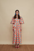 VATOLAKOS MAXI DRESS (KOUSKOUSES RED PRINT)