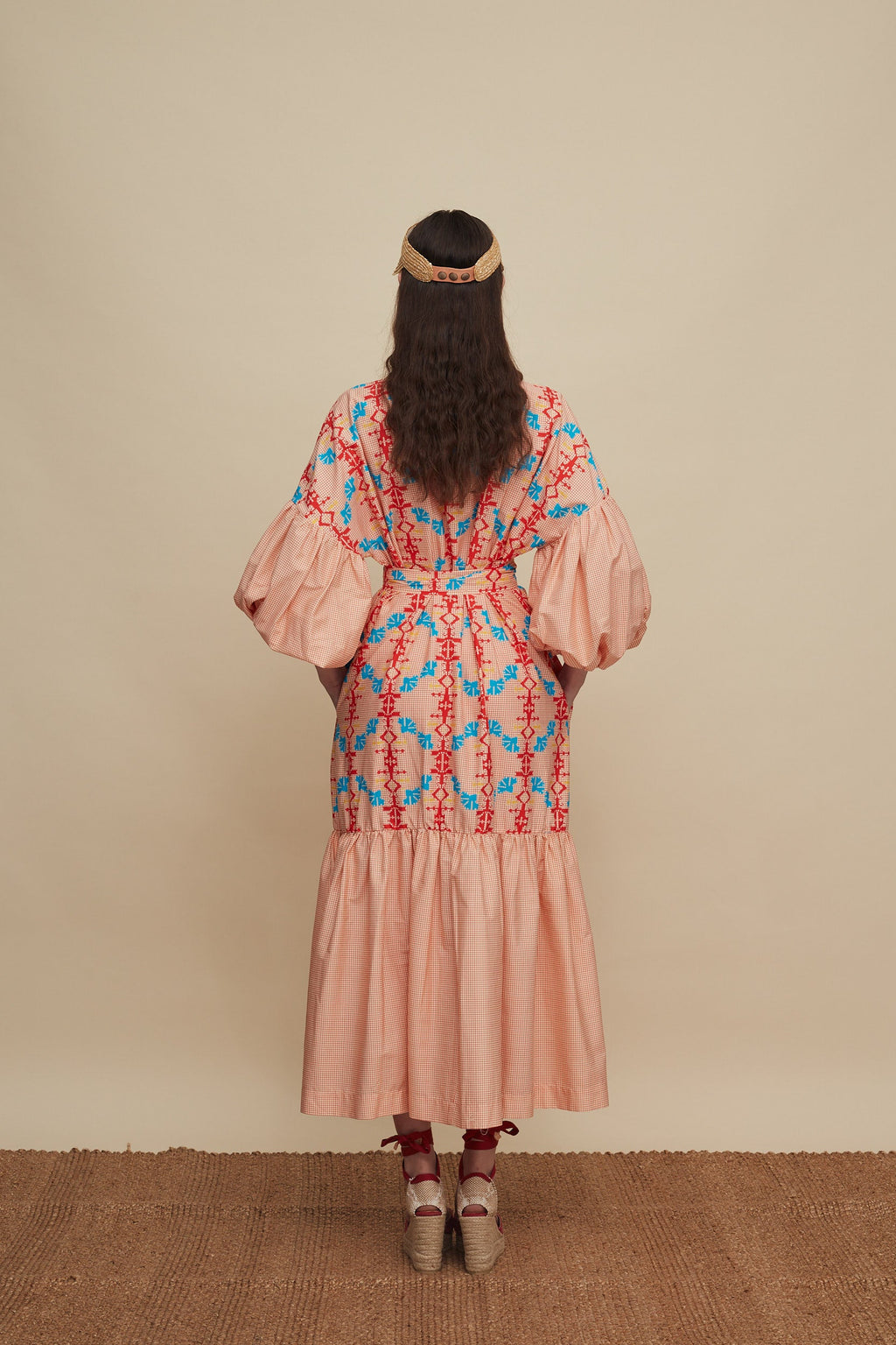 PSILORITIS MAXI DRESS (KOUSKOUSES RED PRINT)