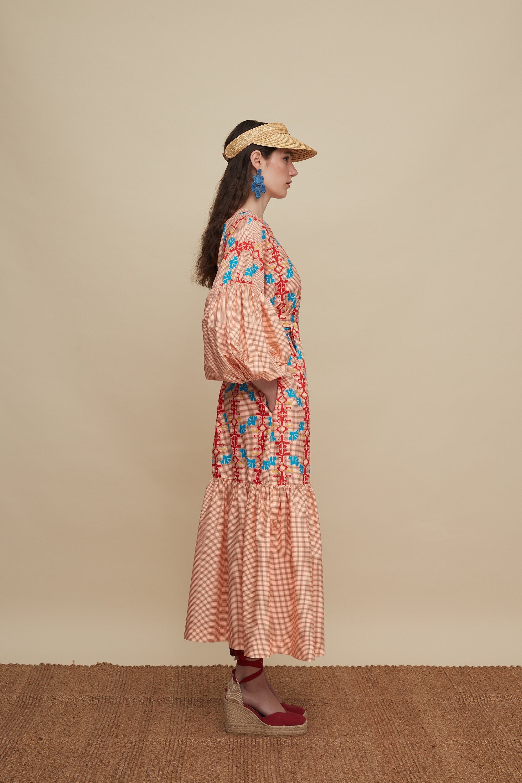 PSILORITIS MAXI DRESS (KOUSKOUSES RED PRINT)