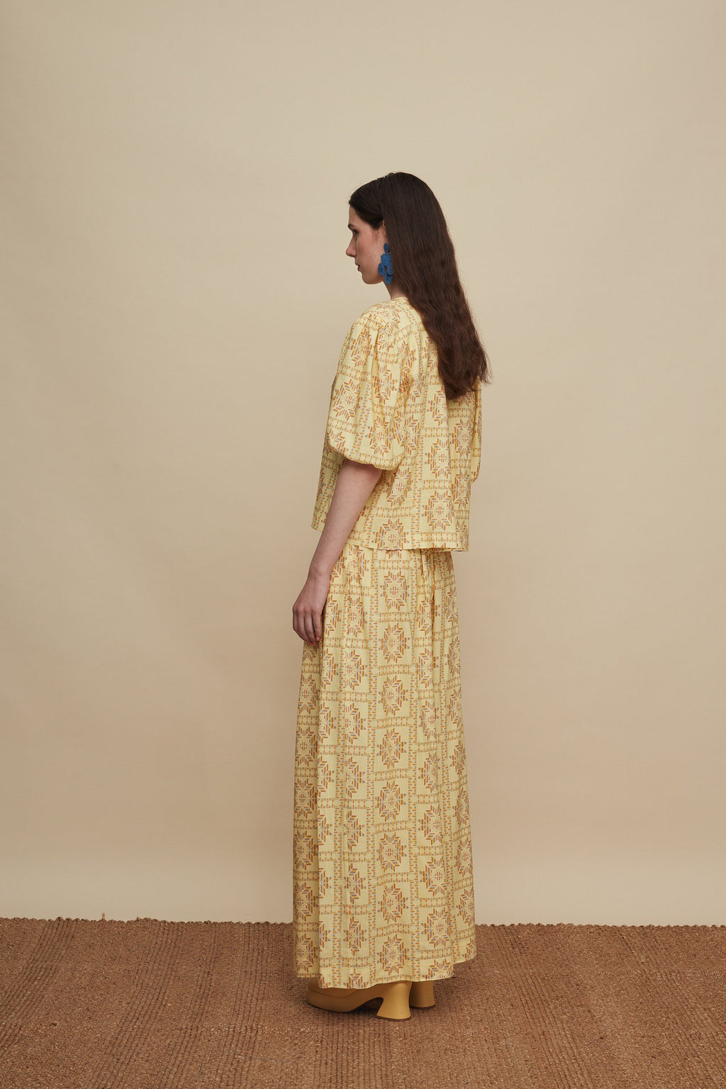 ZONIANA PANTS (VOURIA BEIGE PRINT)