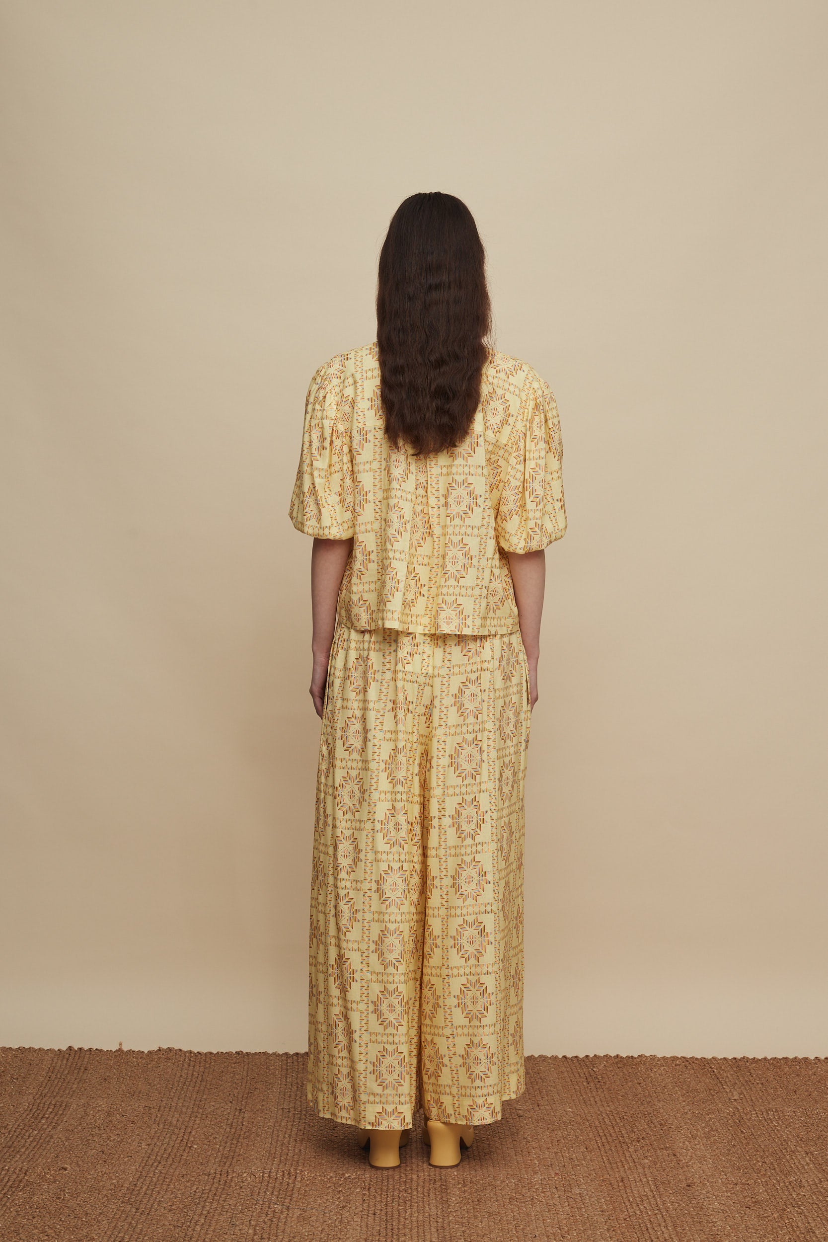 ZONIANA PANTS (VOURIA BEIGE PRINT)