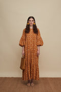 PSILORITIS MAXI DRESS (VOURIA BROWN PRINT)