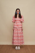 AMNISOS MAXI SKIRT (BIRDS COMPLEX PRINT)
