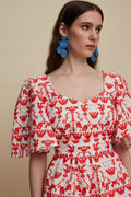 PYRGOS TOP (BIRDS COMPLEX PRINT)