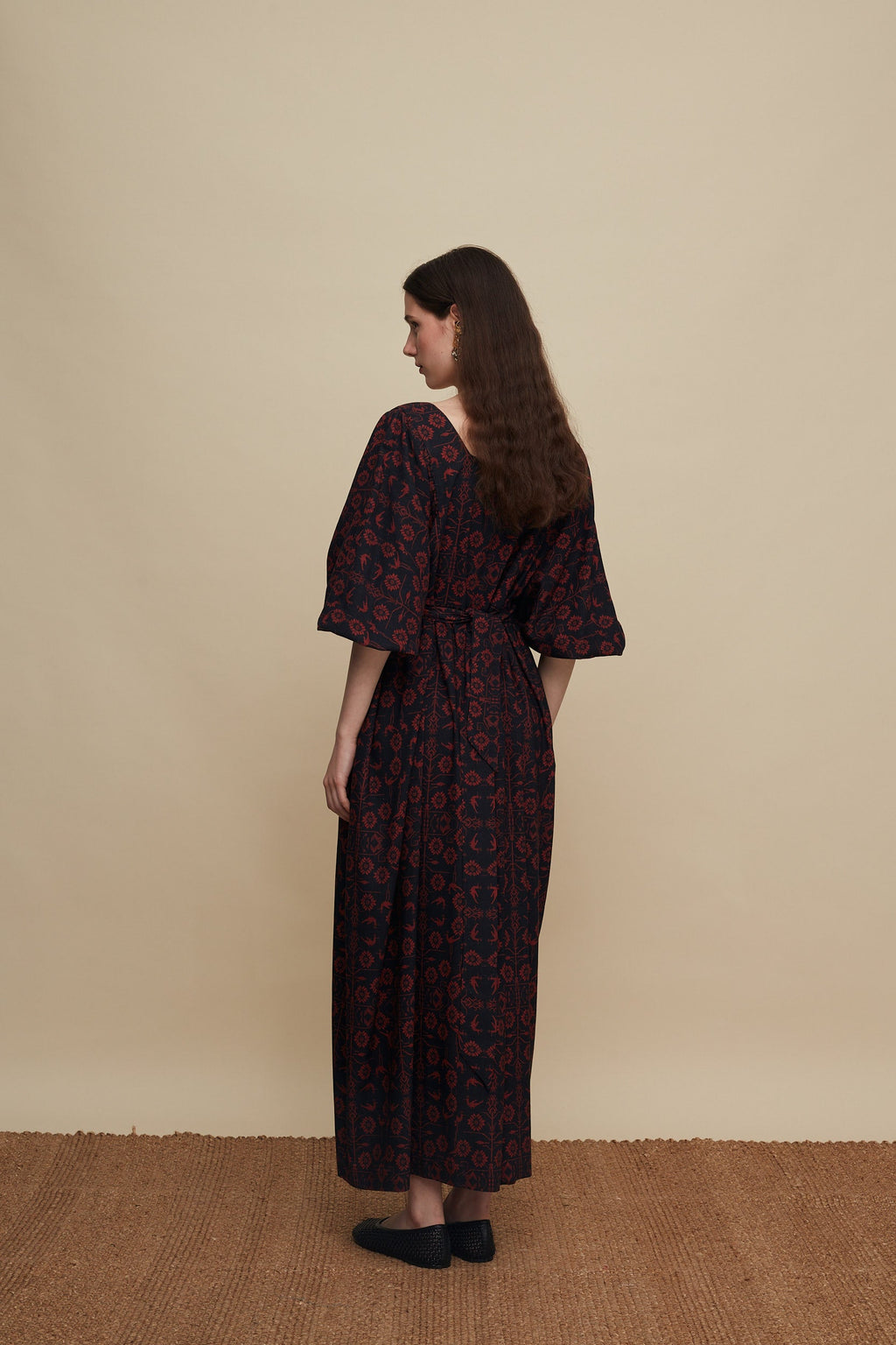 RETHYMNO MAXI DRESS (TREE OF LIFE B/R PRINT)