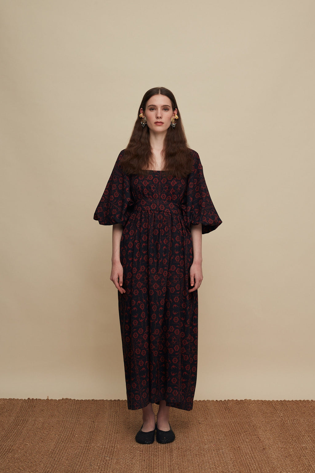 RETHYMNO MAXI DRESS (TREE OF LIFE B/R PRINT)