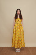 ZAROS MAXI DRESS (FOLK BIRD PRINT)