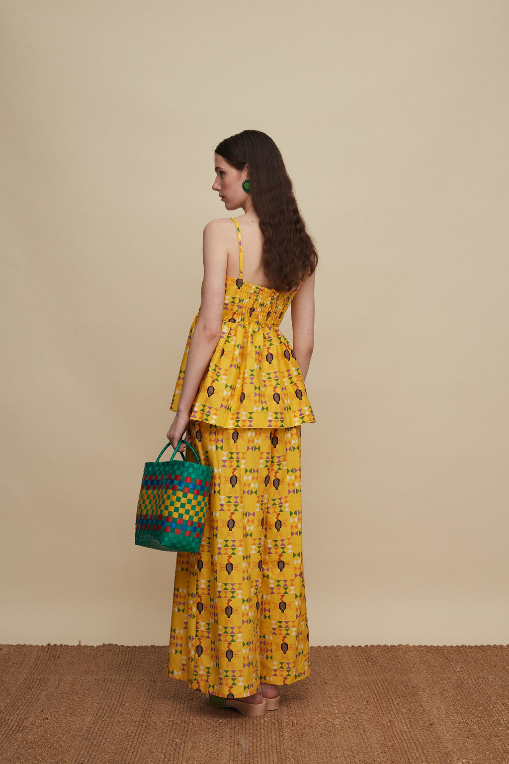 ZONIANA PANTS (FOLK BIRD PRINT)