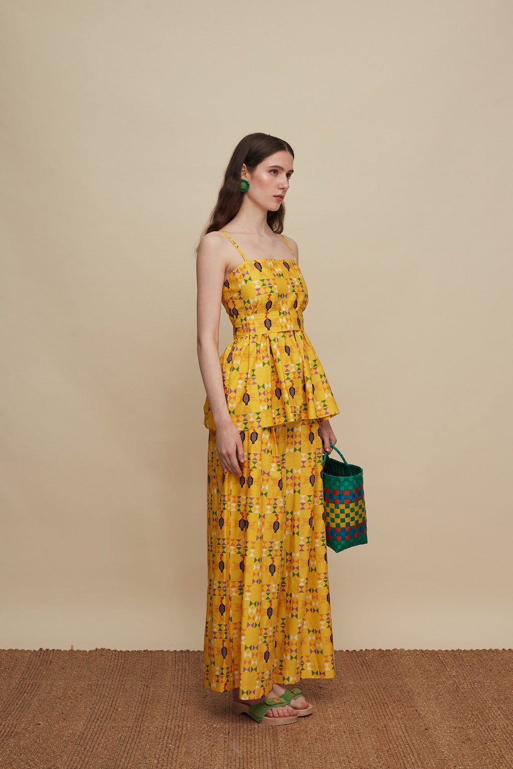 ZONIANA PANTS (FOLK BIRD PRINT)