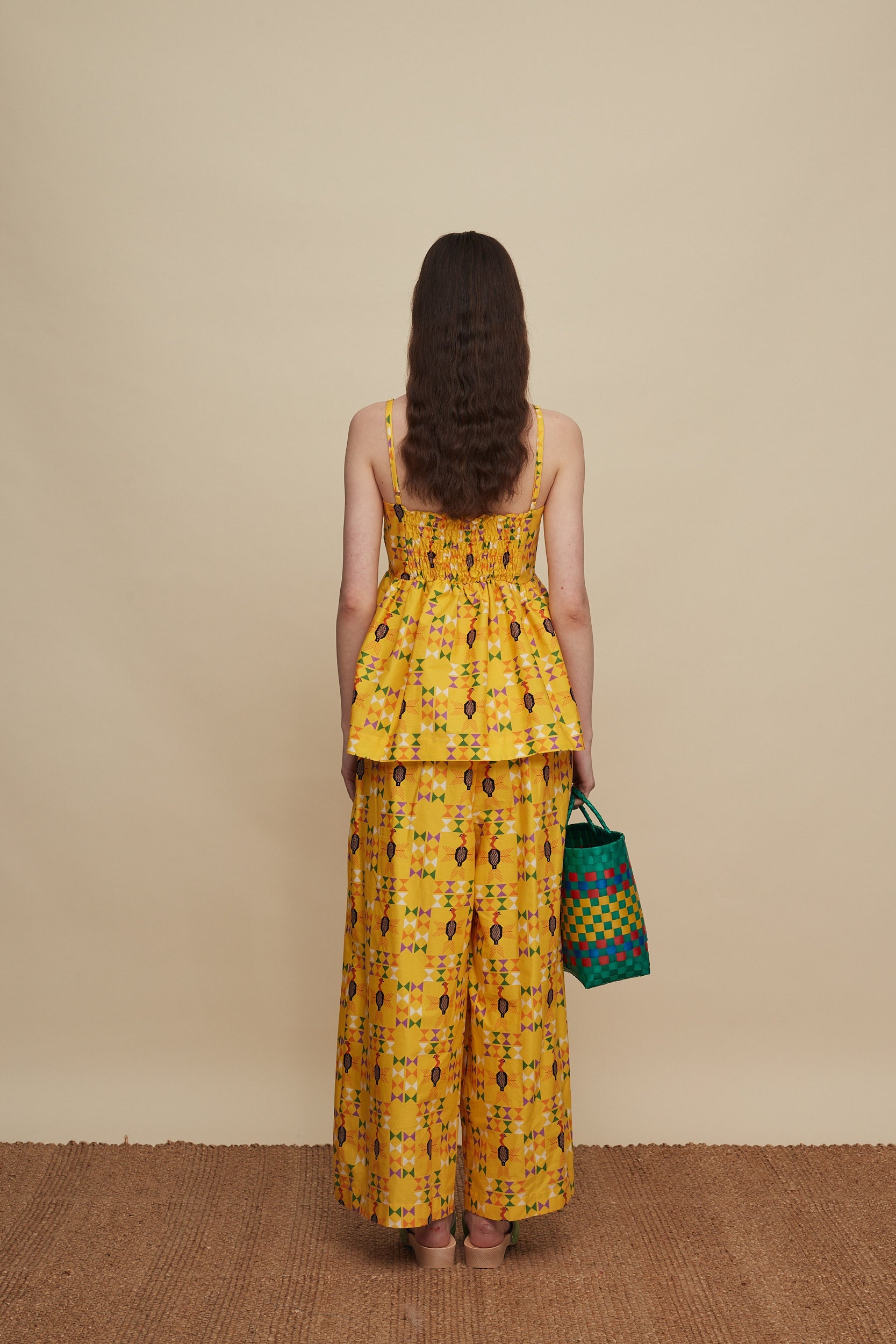 ZONIANA PANTS (FOLK BIRD PRINT)