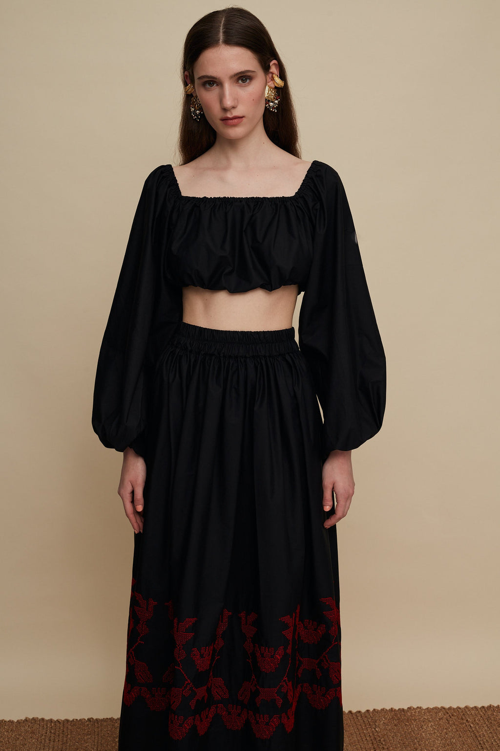 CRETA CROP TOP (BLACK)