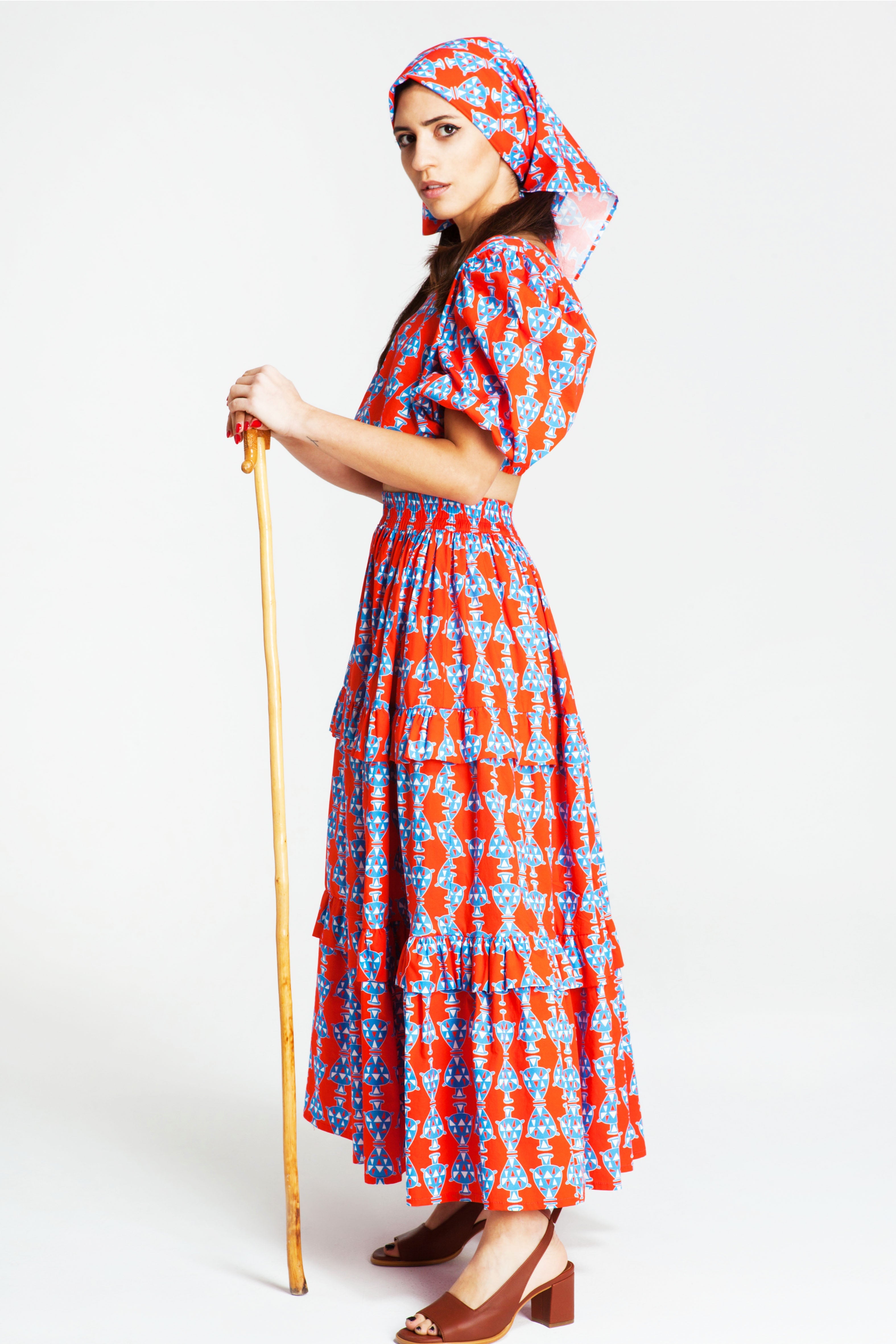 SKYPHOS Skirt (AMFOREAS RED)