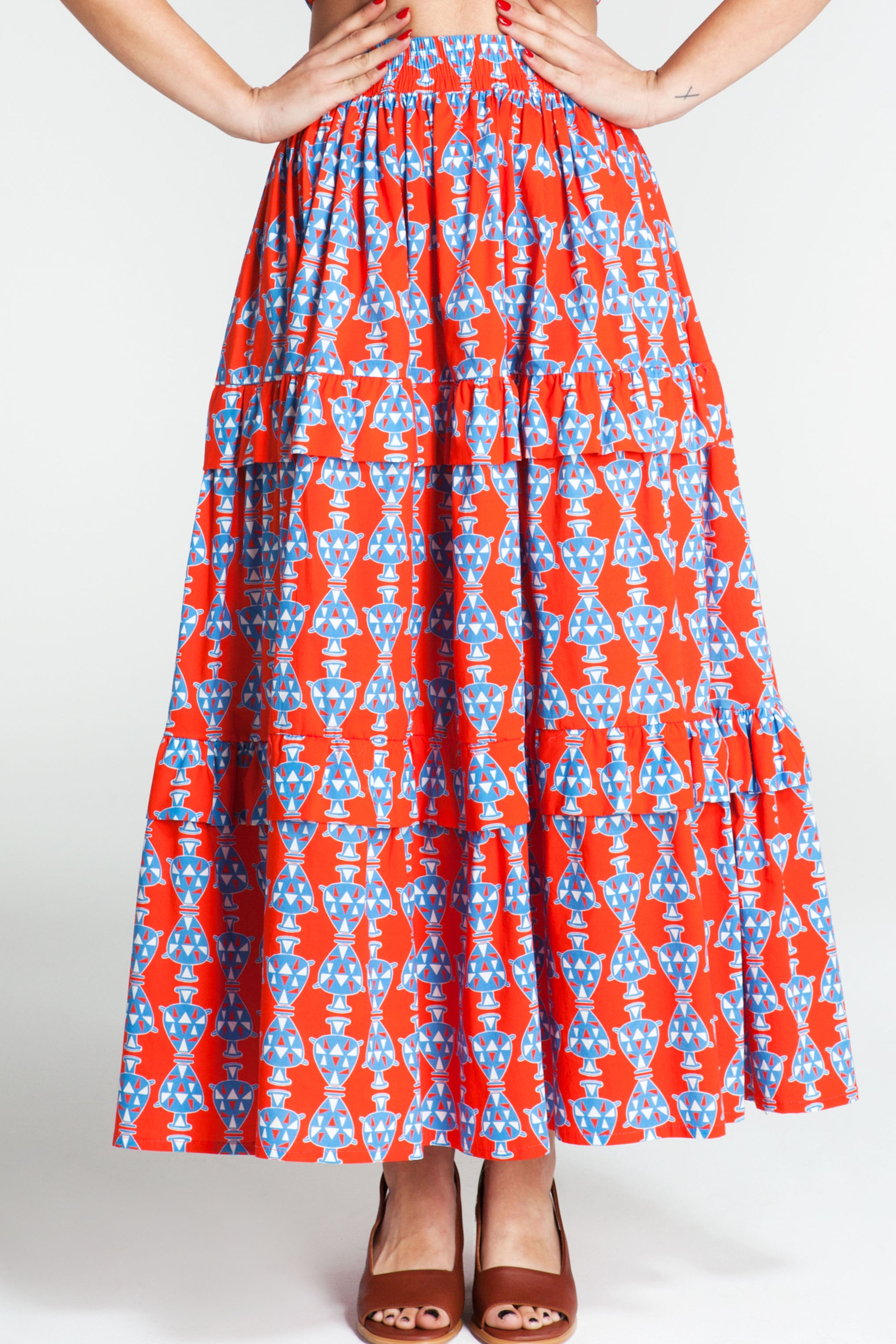 SKYPHOS Skirt (AMFOREAS RED)