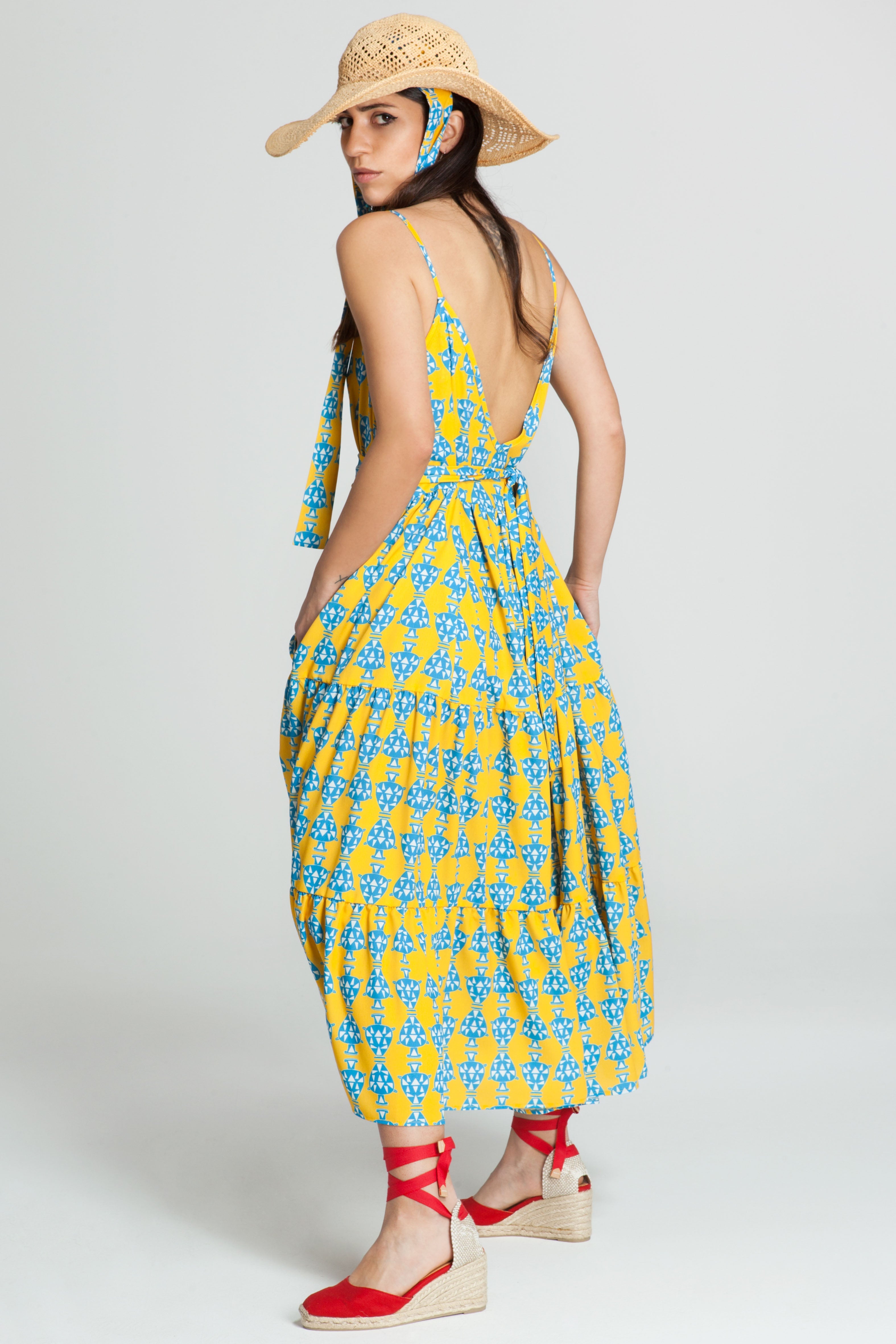 NESTORIS Dress (AMFOREAS YELLOW)