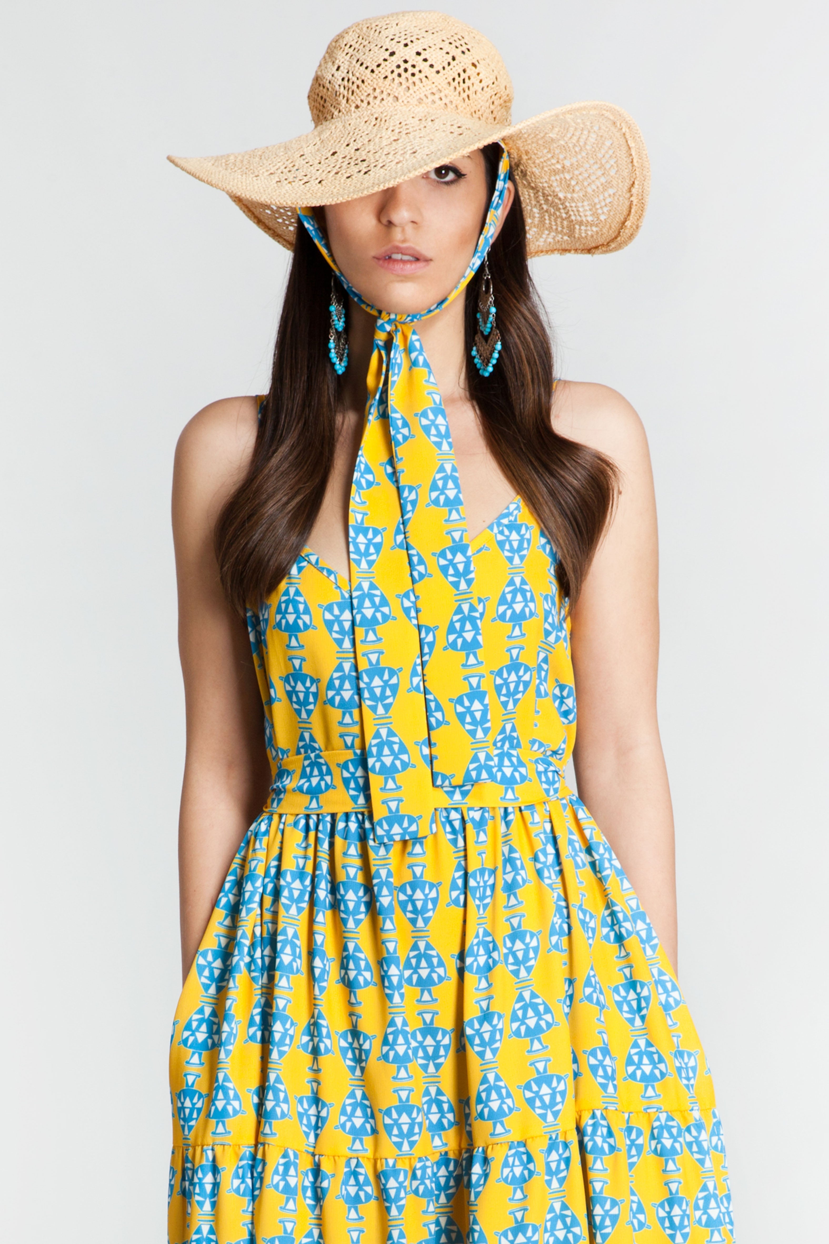 NESTORIS Dress (AMFOREAS YELLOW)