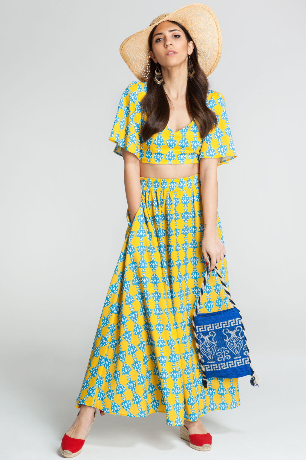 KYLIX Crop Top (AMFOREAS YELLOW)