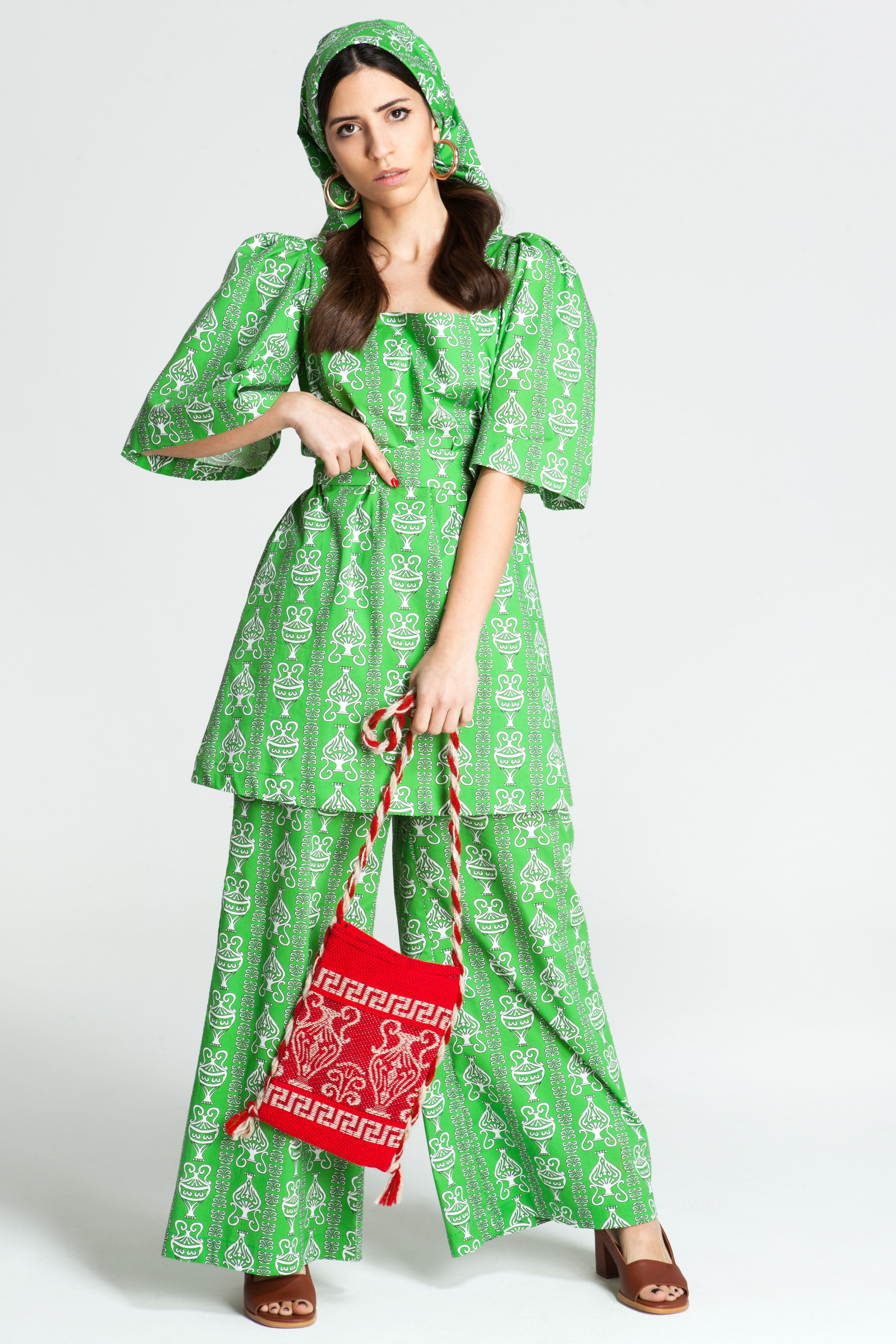 PELIKI Mini Dress (AMFOREAS GREEN)