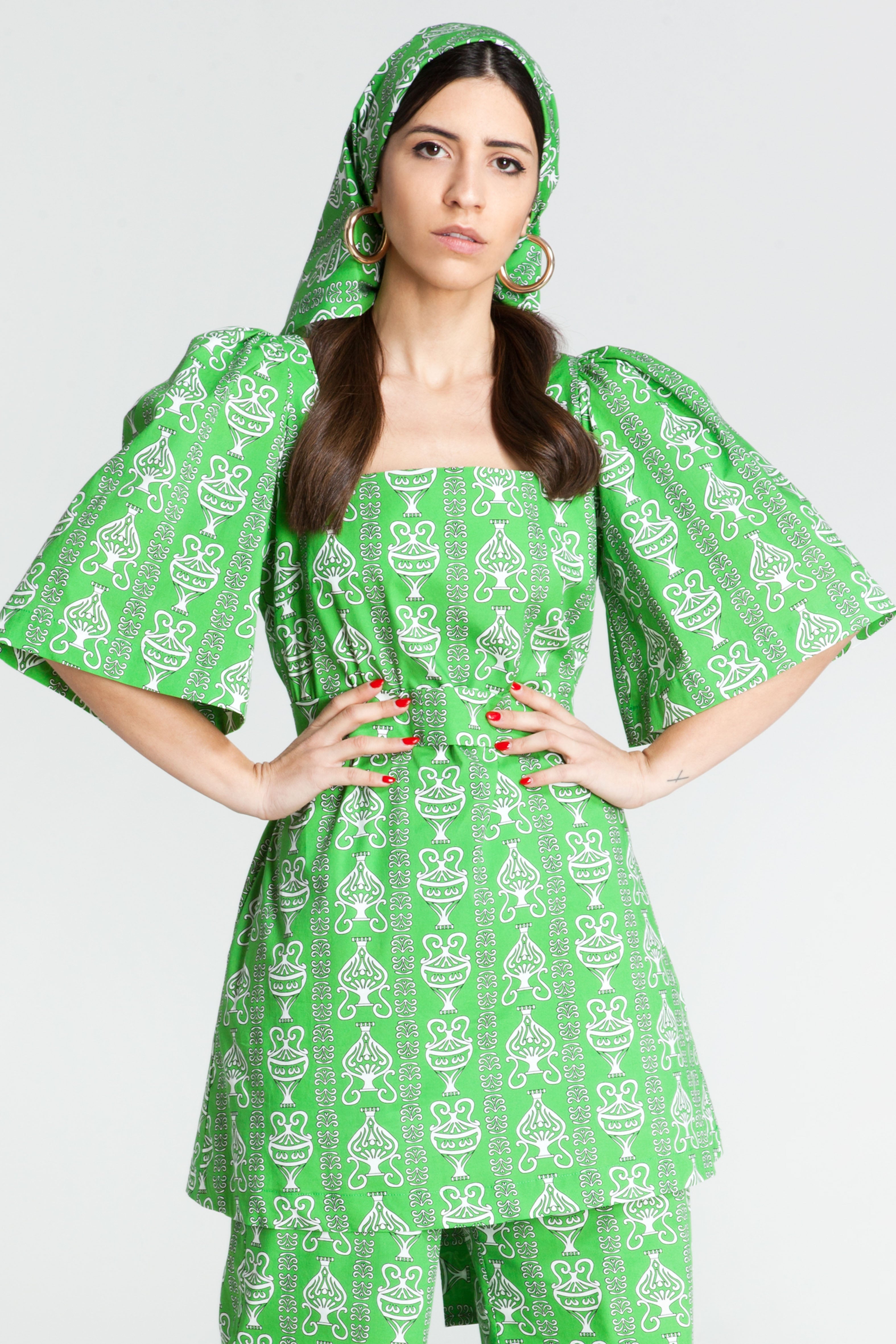 PELIKI Mini Dress (AMFOREAS GREEN)