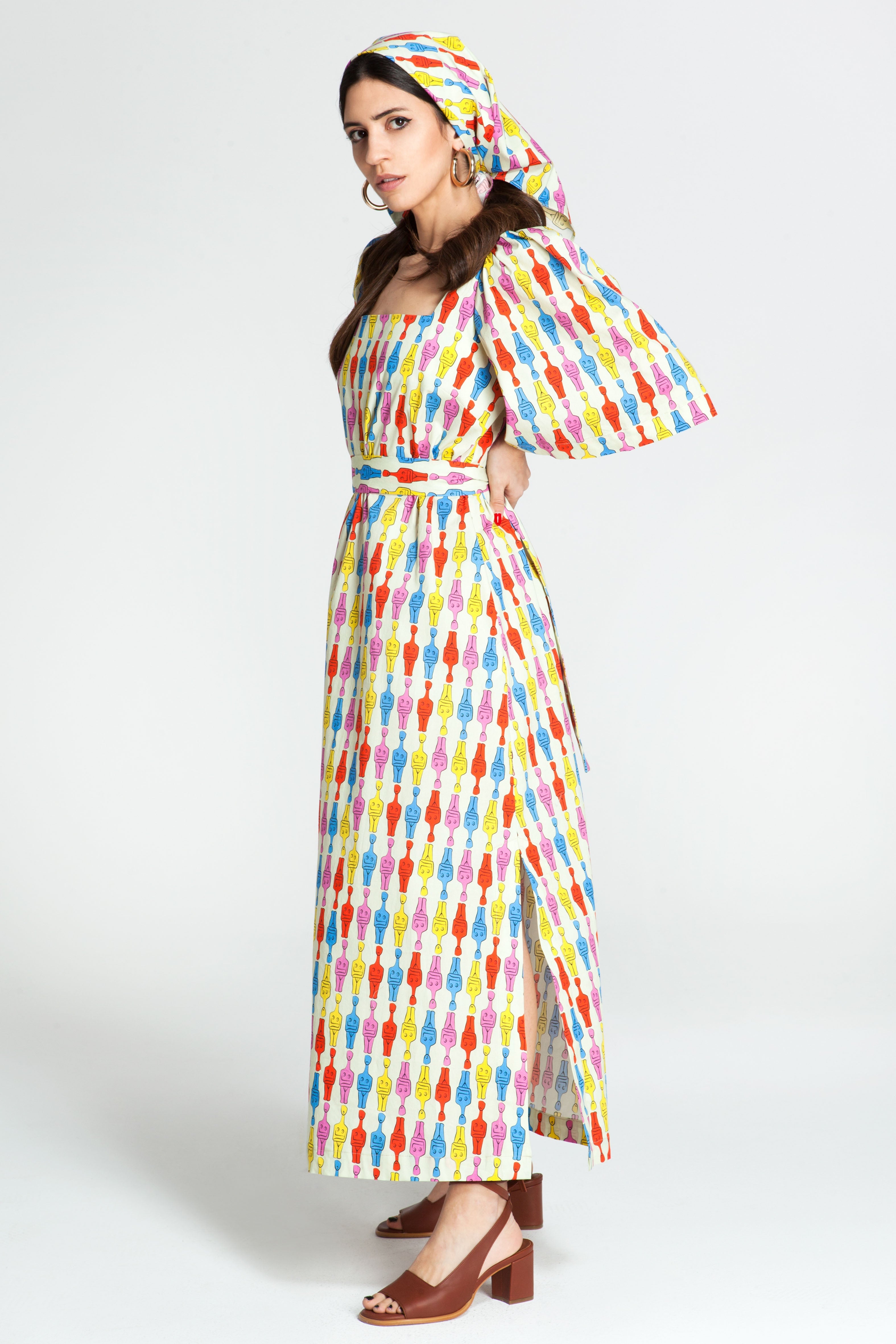 PELIKI Maxi Dress (IDOLIA BEIGE)