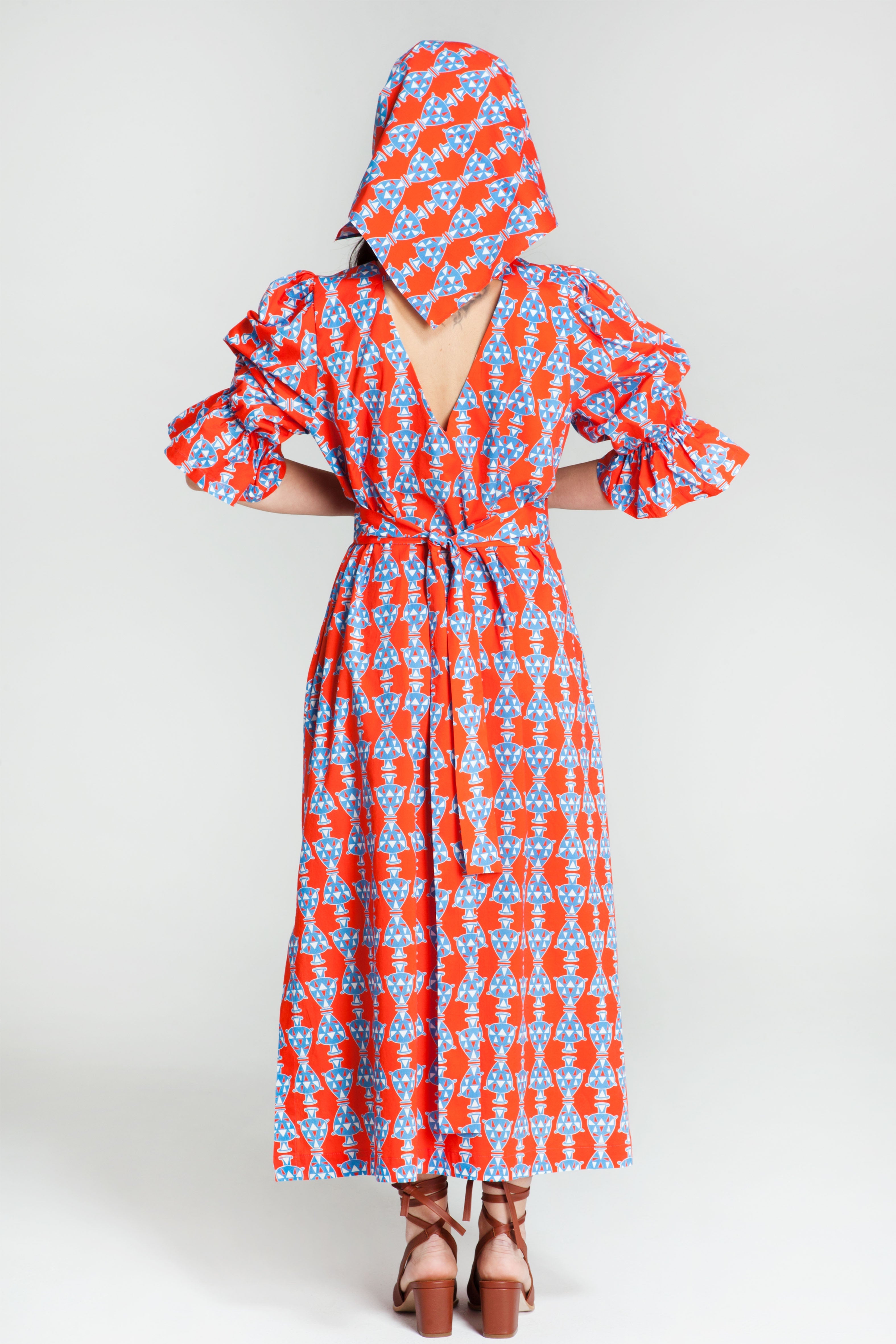 STAMNOS Dress (AMFOREAS RED)