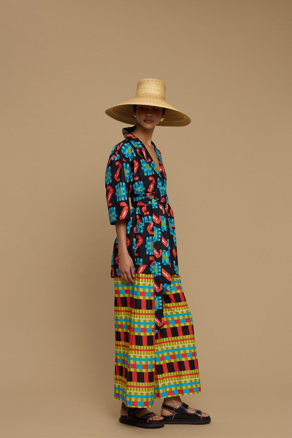 SHIRT KOUFONISI (NAXOS CUSHION MULTI BLACK PRINT)
