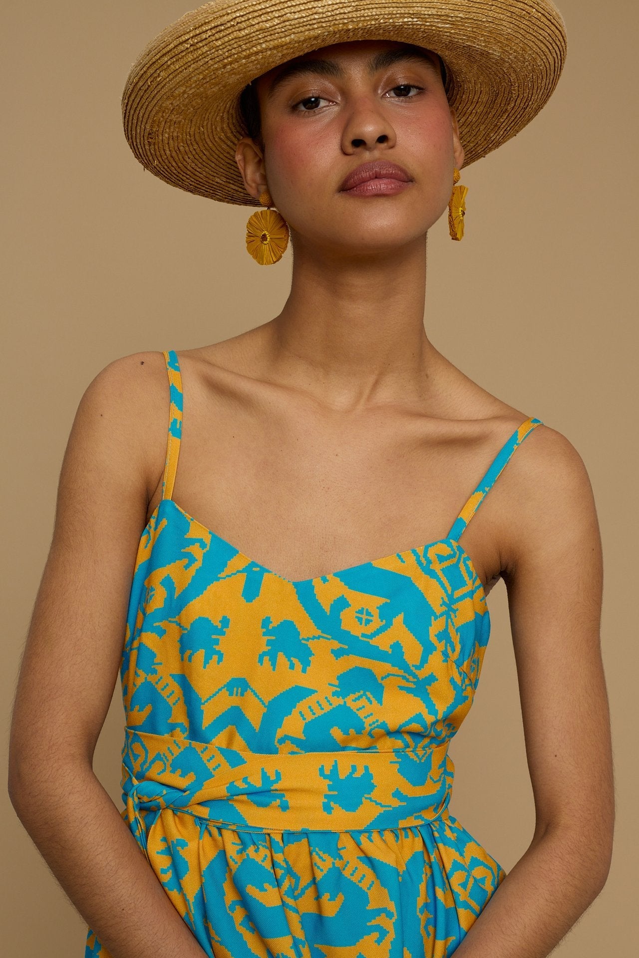 TOP DONOUSA (CYCLADES ORANGE/BLUE PRINT)