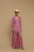 PANTS AMORGOS (AMORGOS RECTANGULAR PINK PRINT)