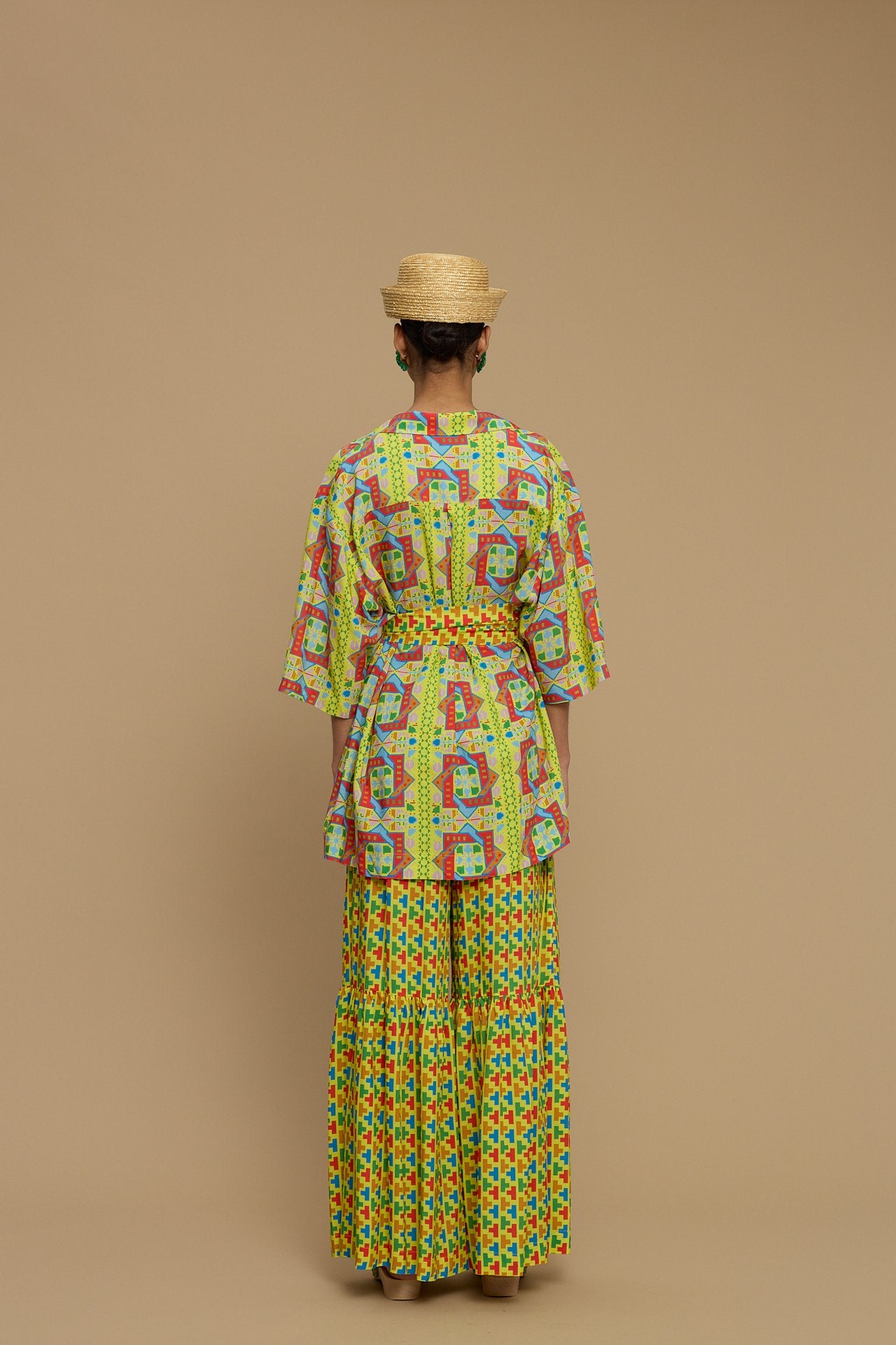 PANTS AMORGOS (AMORGOS RECTANGULAR YELLOW PRINT)