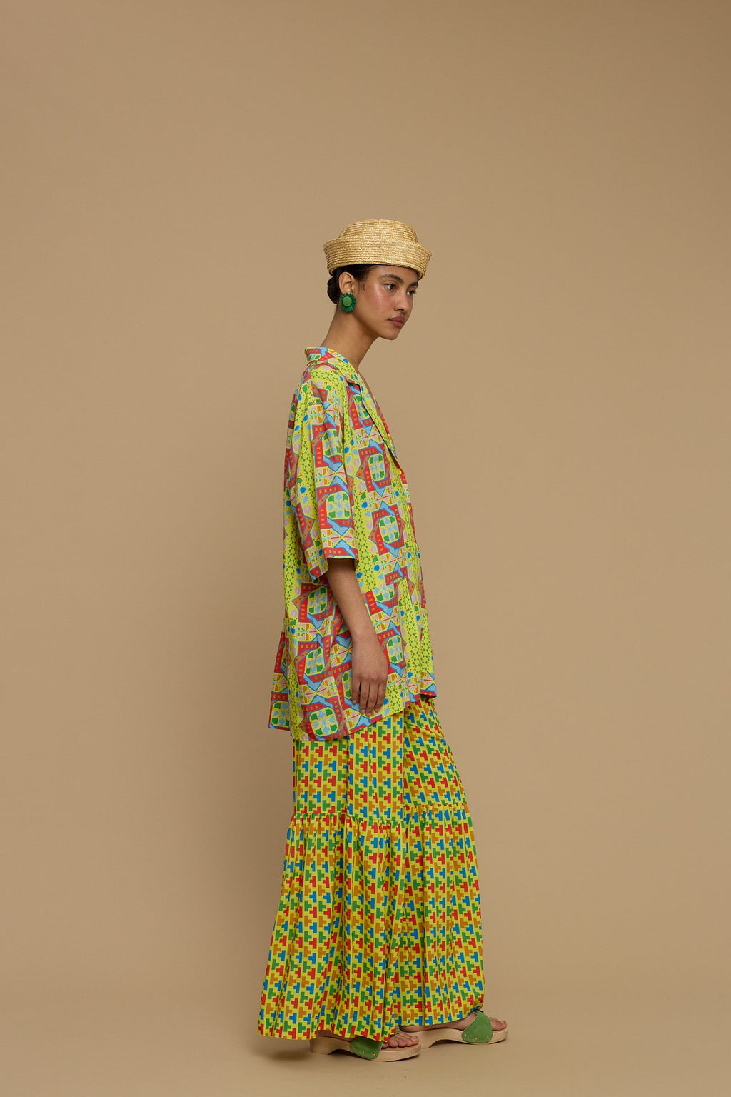 PANTS AMORGOS (AMORGOS RECTANGULAR YELLOW PRINT)