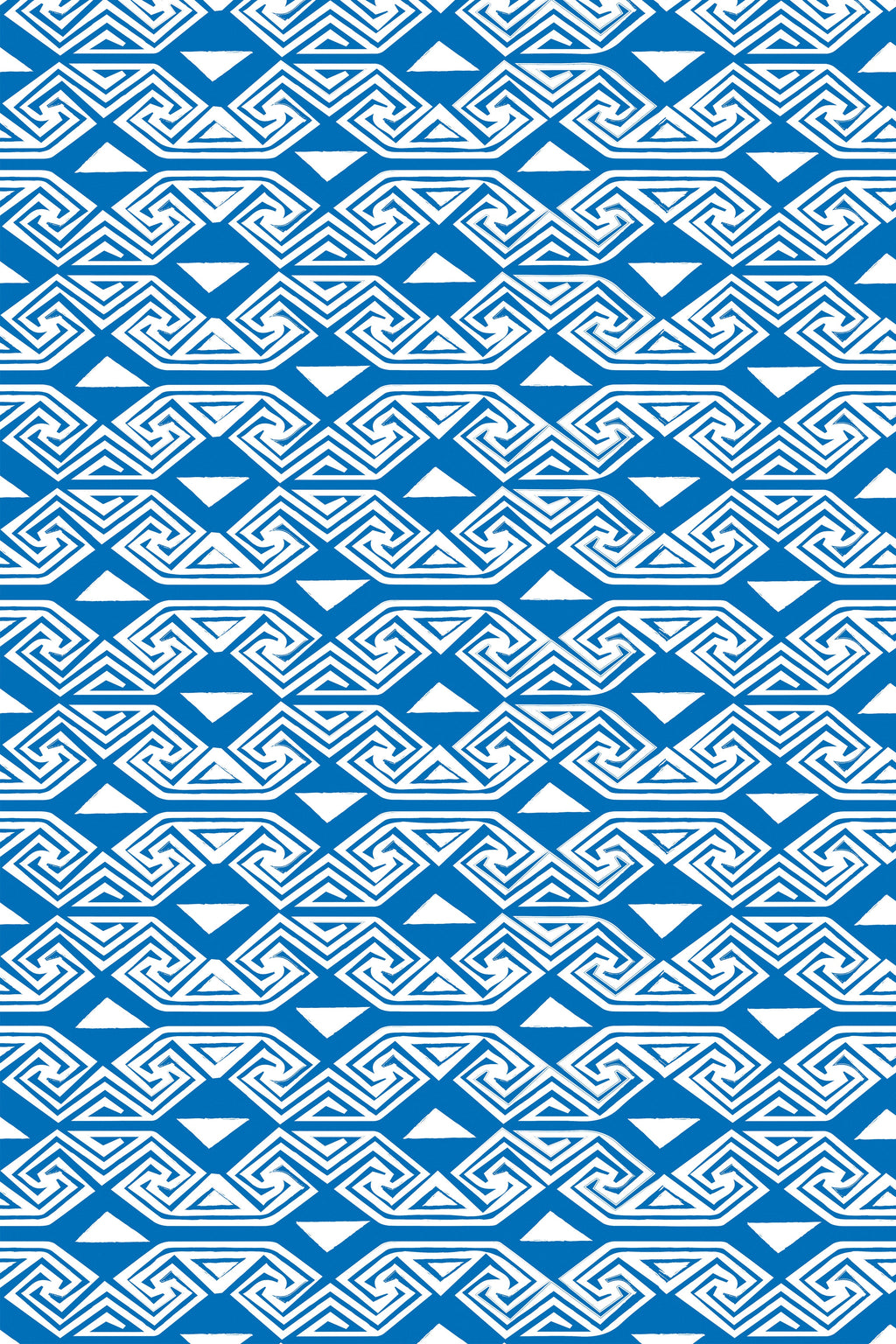 EPOS MAXI DRESS (Blue Chain&Triangles)