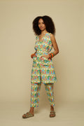 HENIOCHUS SHIRT/MINI DRESS (BEIGE ABSTRACT LABYRINTH PRINT)