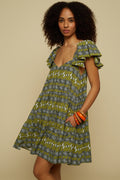 ALOGON MINI DRESS (Green Jewellery&Horses)