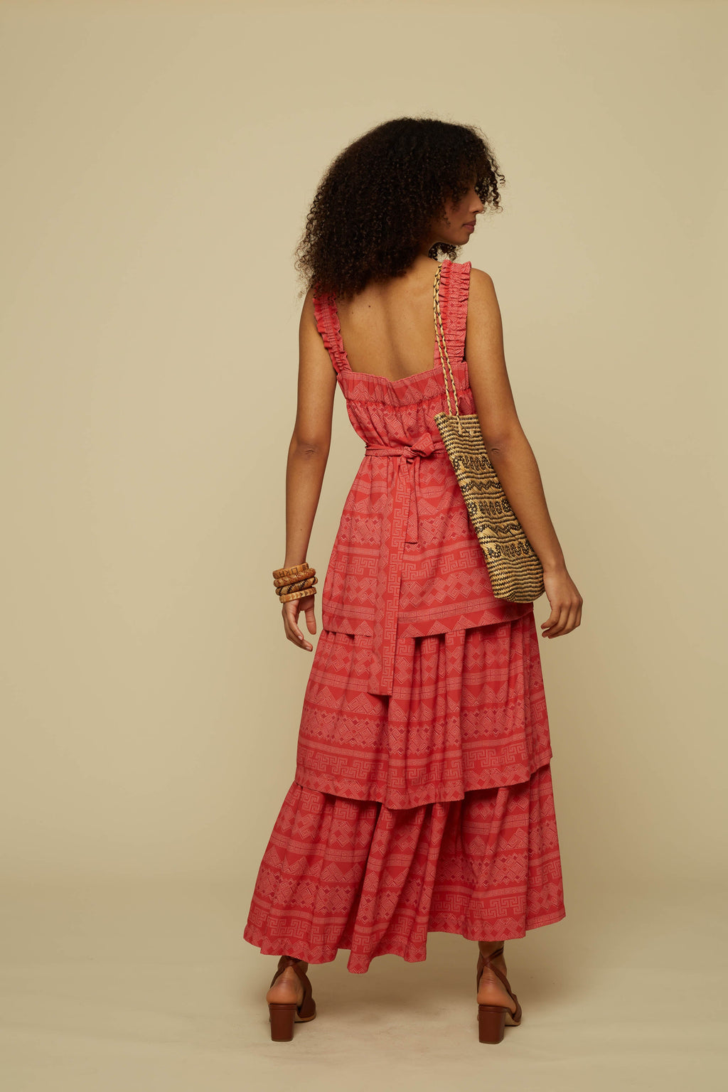 KYKLOS MAXI DRESS (RED JEWELLERY PRINT)