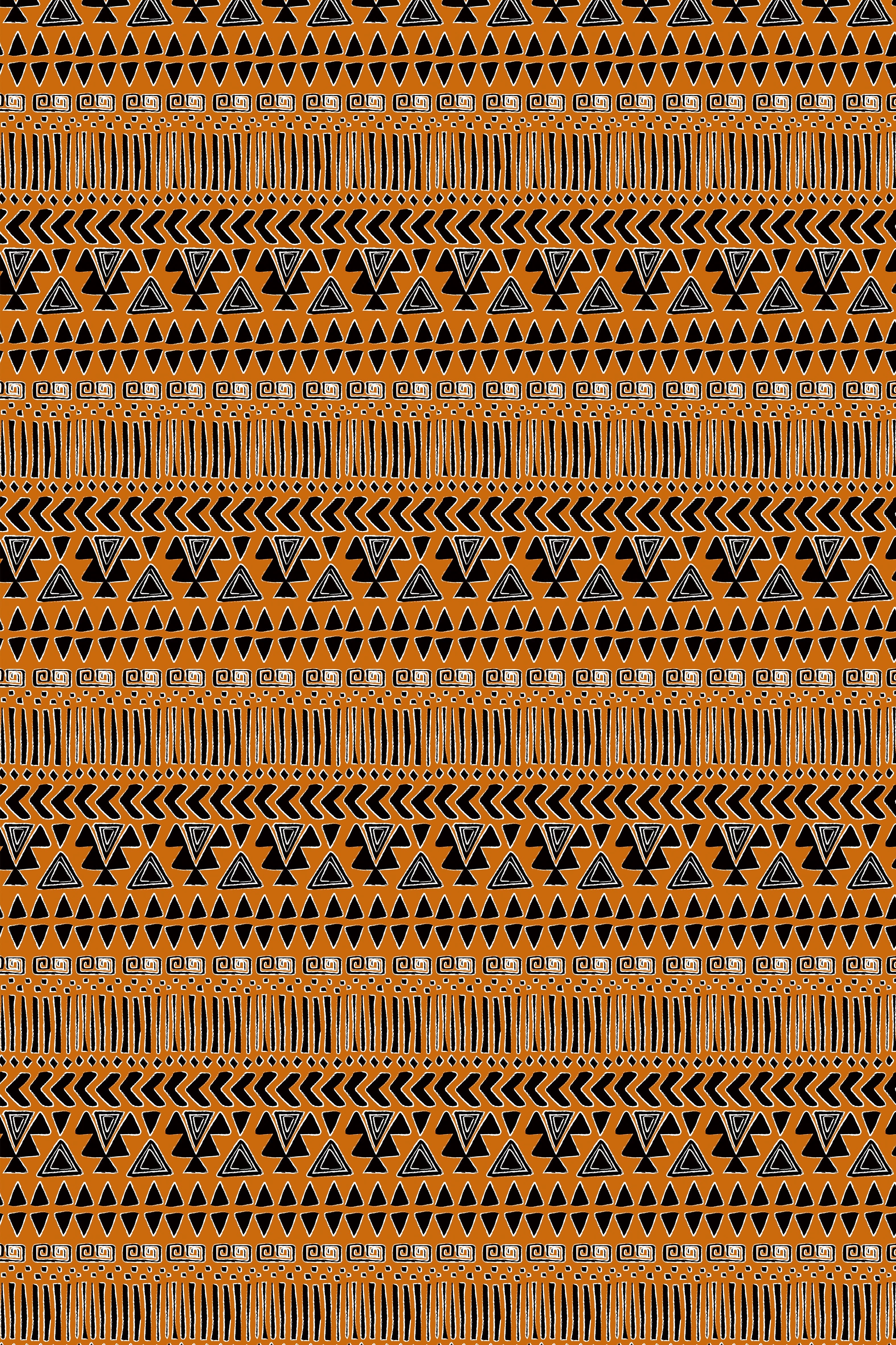 HOMER MAXI DRESS (BROWN ABSTRACT GEOMETRY PRINT)
