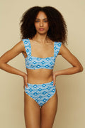 EPOS BIKINI (BLUE CHAIN&TRIANGLES PRINT)