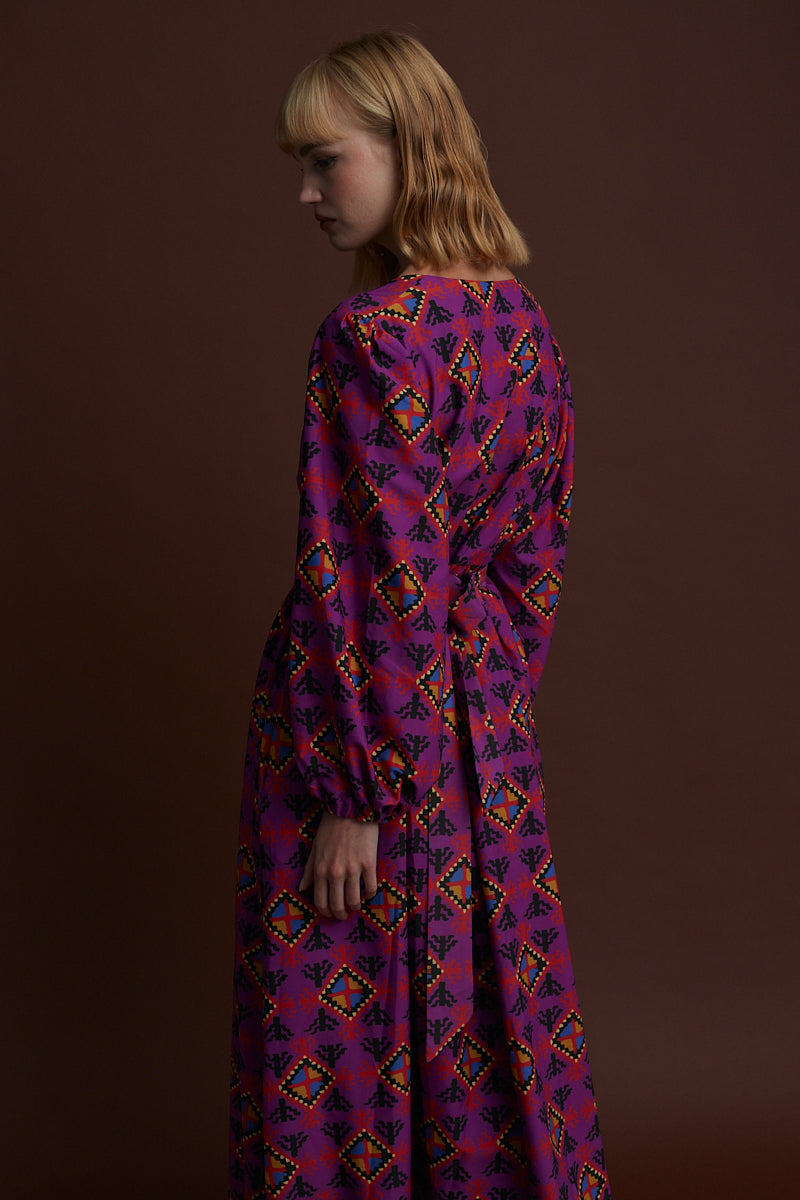 KASTORIA MAXI DRESS (LECHOVO MAUVE PRINT)