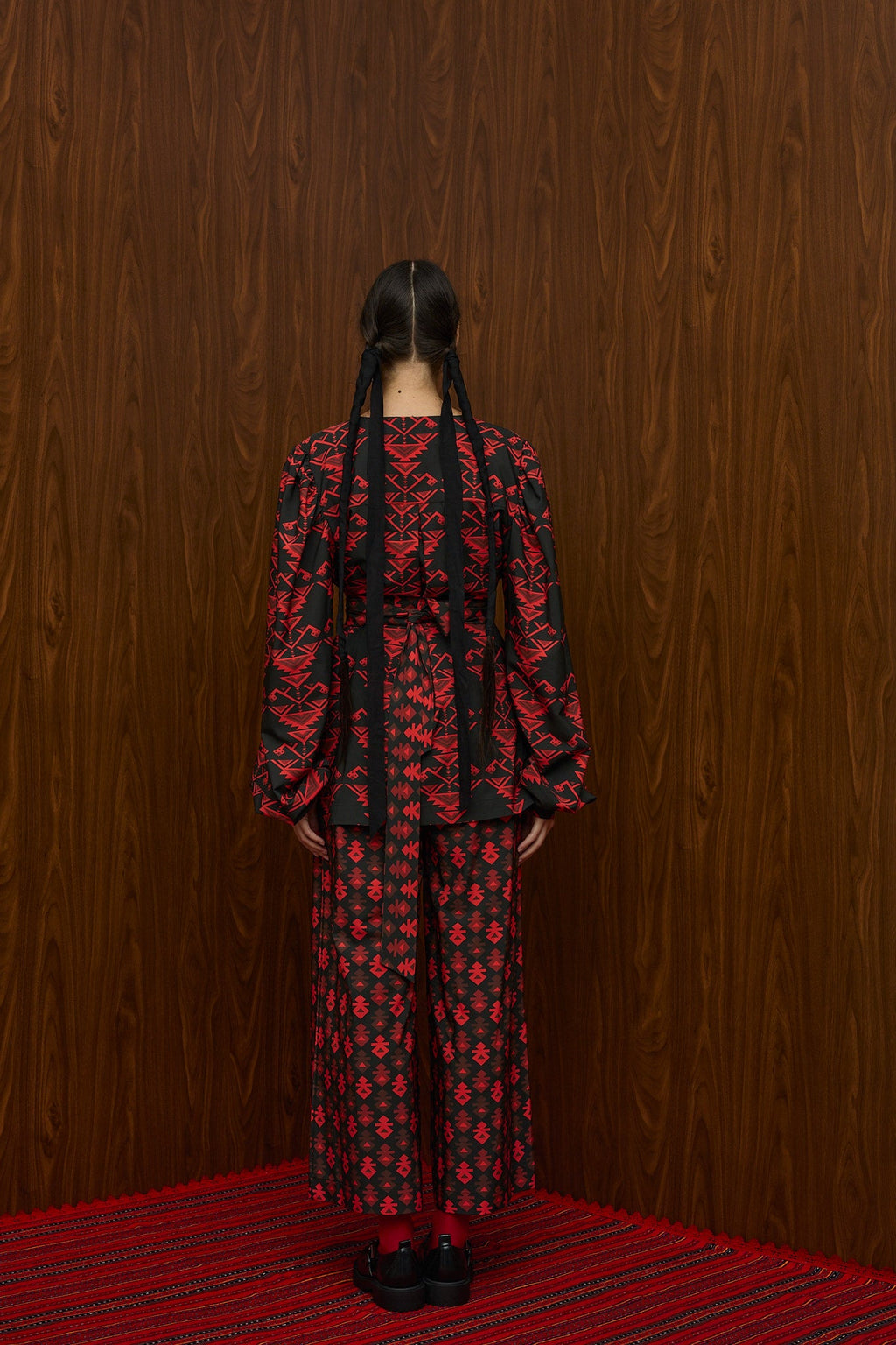 ACHELOOS PANTS (RUMPE BLACK/RED PRINT)
